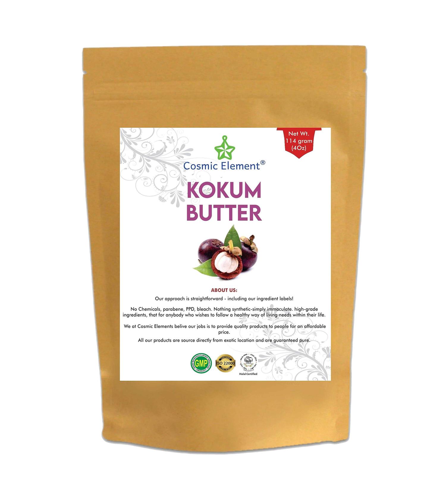 Kokum Butter 4 Oz - Scent-Free Ideal for Soap Lotion Bars Lip Balm & Body Butter - Buy Internationally - Buy Online on GoSupps.com