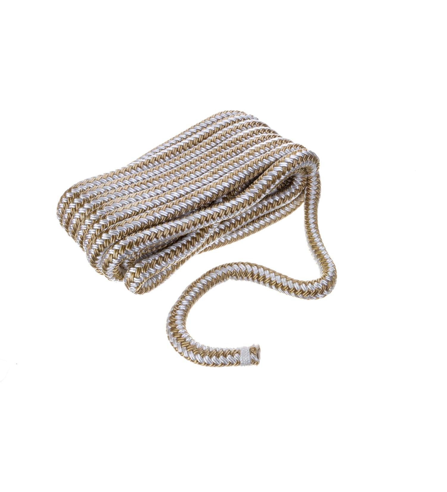 Seachoice 1/2-Inch x 20 Feet Double Braid Nylon Dock Line with Eye Splice - Pre-Shrunk & Heat Stabilized - Buy Online on GoSupps.com