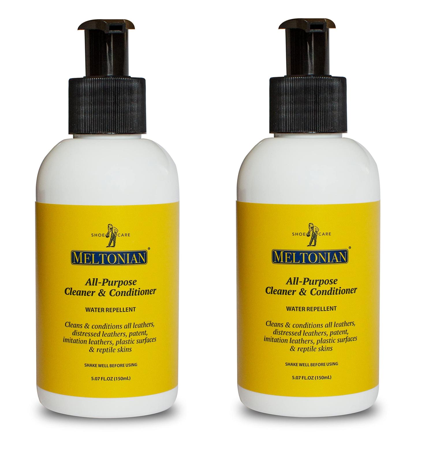 All Purpose Leather Cleaner & Conditioner - Water Repellent for Shoes Bags Furniture & Car Interiors - Set of 2 | Made in Germany | 5 Oz Each - Buy Online on GoSupps.com