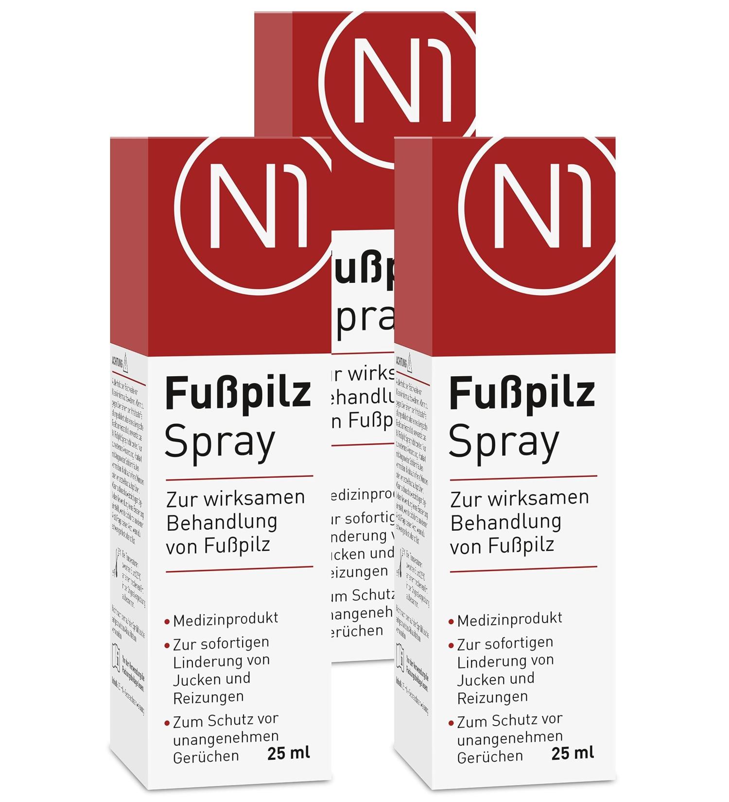 N1 Foot Fungus Spray 75ml | Fast Relief for Itching & Redness | Medical Foot & Skin Fungus Treatment - Buy Online on GoSupps.com