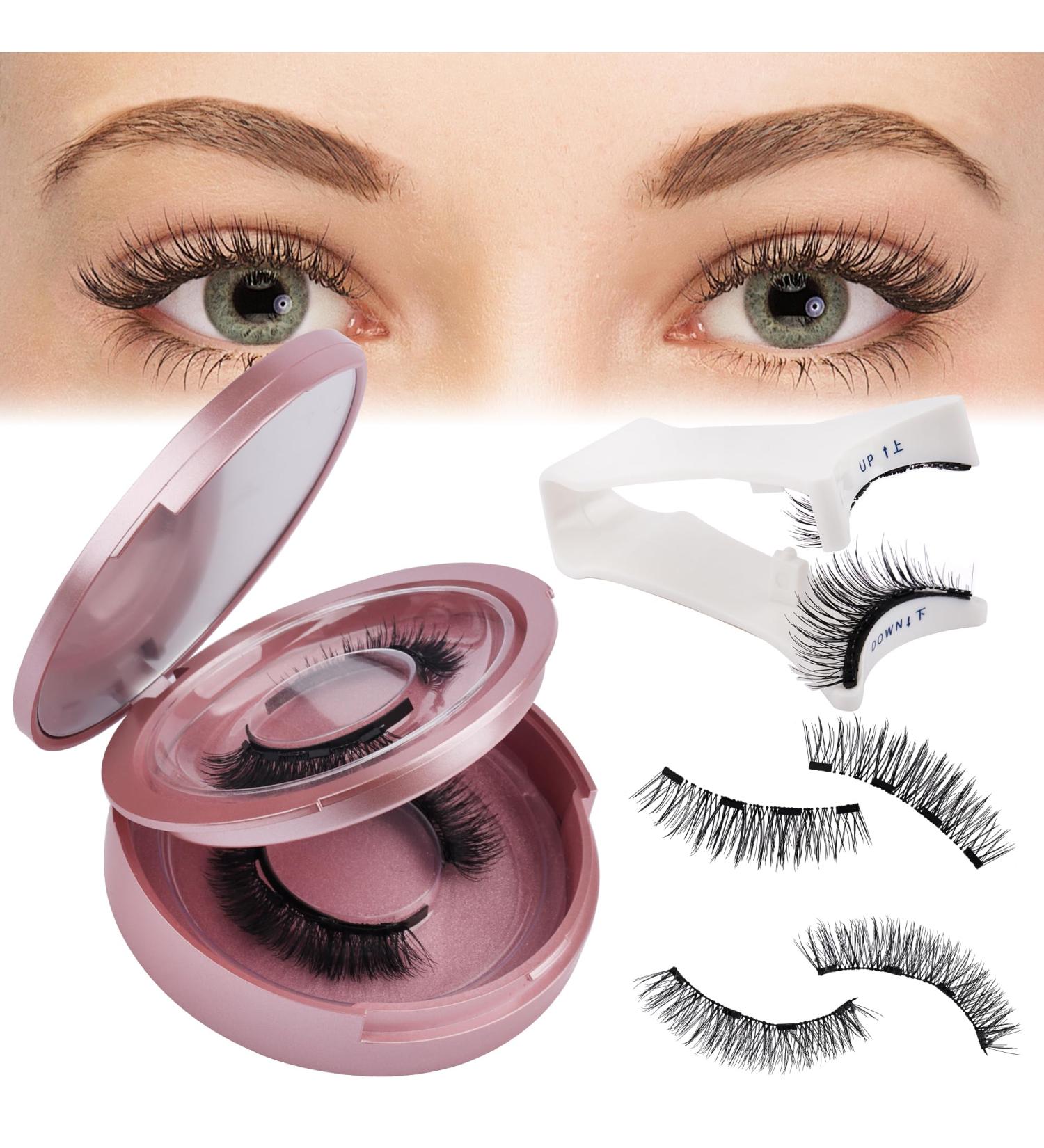 GEMERRY 2 Pair Magnetic Eyelashes Natural Look No Glue or Eyeliner Needed Magnetic Eyelashes Magnetic Lashes Natural Look Reusable Magnetic Eyelashes with Applicator(24P+KS01 ) D01 - Buy Online on GoSupps.com