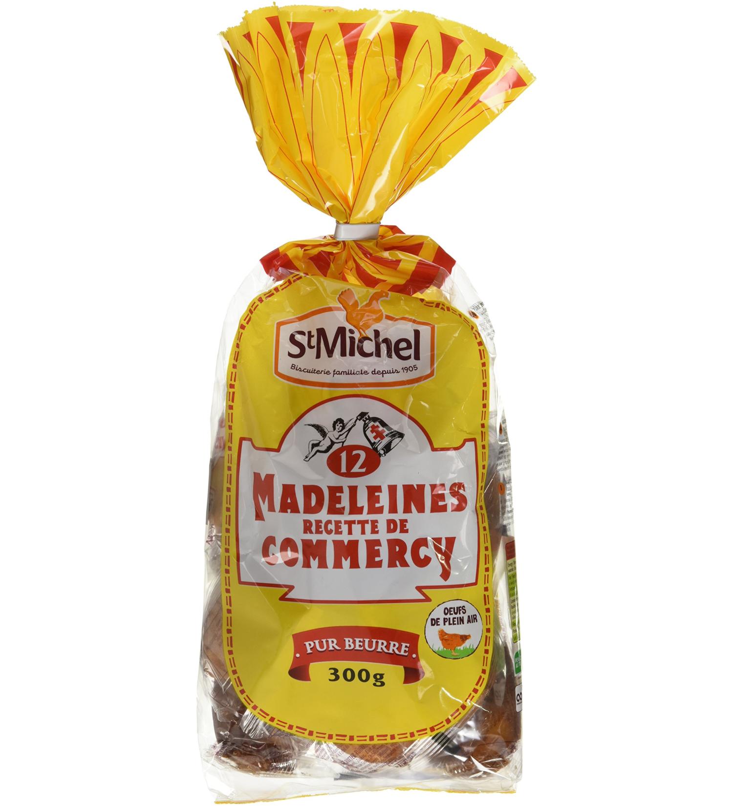 St Michel 12 Madeleines Recipe from Commercy Pure Butter 300 g - Pack of 6 - Buy Online on GoSupps.com