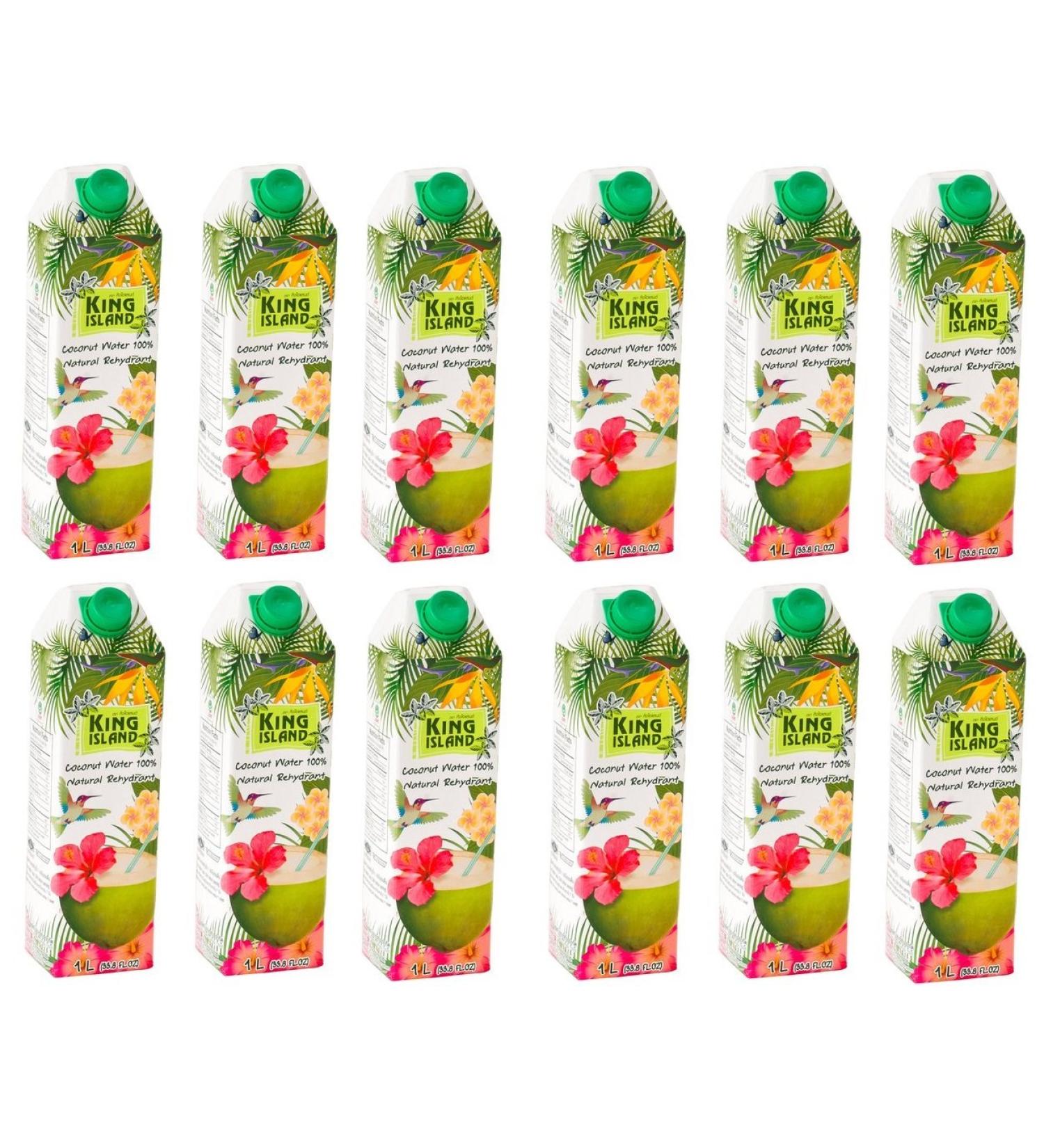 12x 1 liter coconut water 100% coconut water 100% natural coconut juice coconut water vegan Thailand