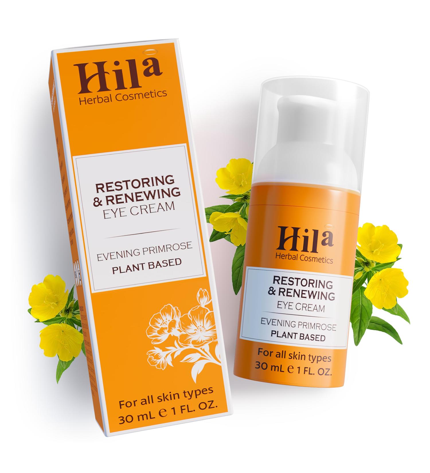 Restoration & Renewal Eye Cream | Plant-Based Evening Primrose | Hydrating Under Eye Cream for All Skin Types | Anti-Aging Eye Wrinkle Cream | 30ml - Buy Online on GoSupps.com