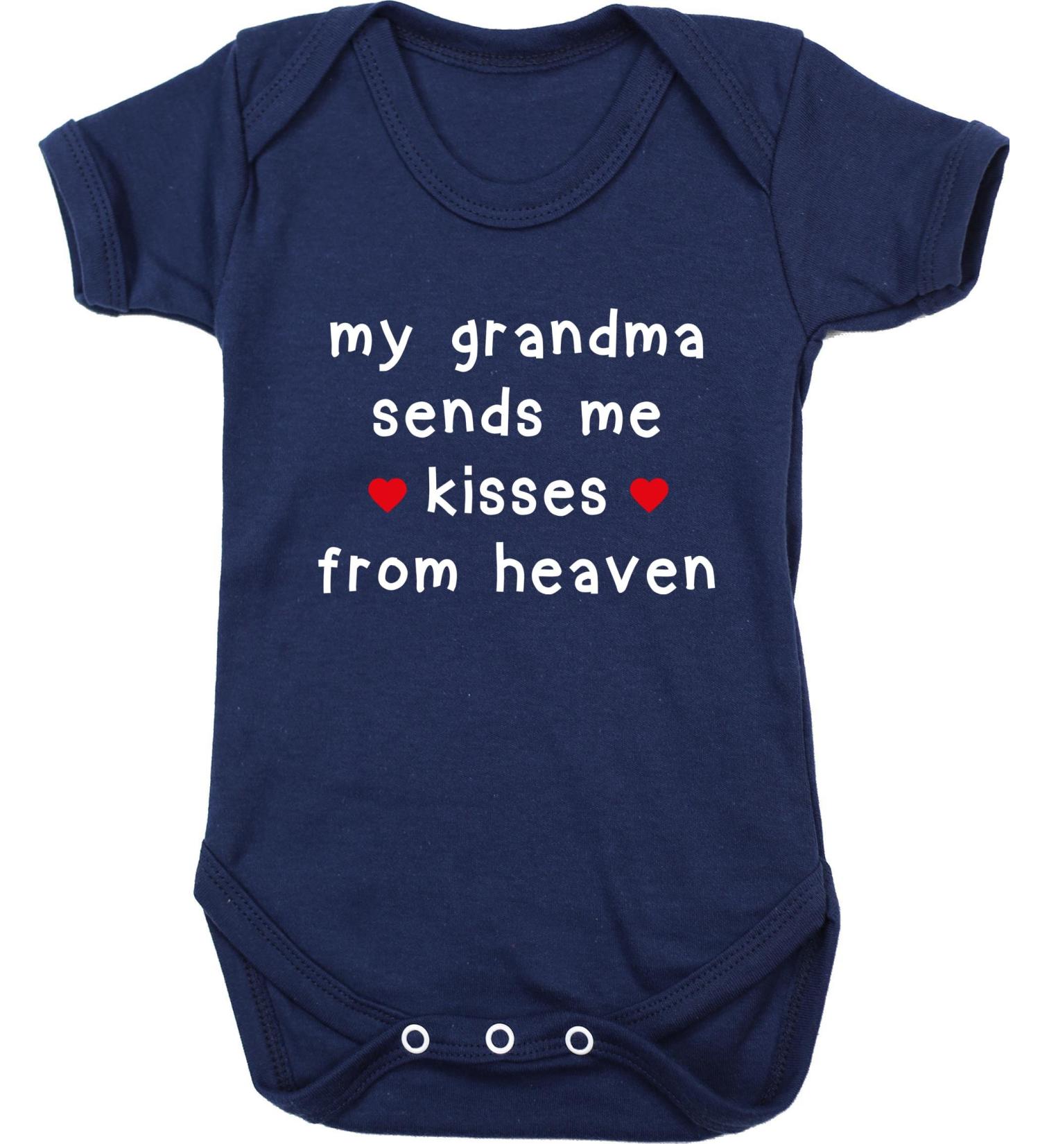 Hippowarehouse Grandma Kisses from Heaven Baby Vest Bodysuit - Short Sleeve for Boys and Girls - Buy Online on GoSupps.com