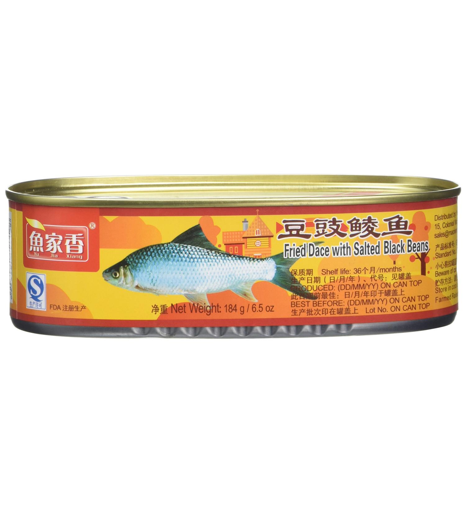 YU JIA XIANG Fried Dace with Salted Black Beans 184g - Delicious and Authentic Chinese Delicacy - Buy Online on GoSupps.com