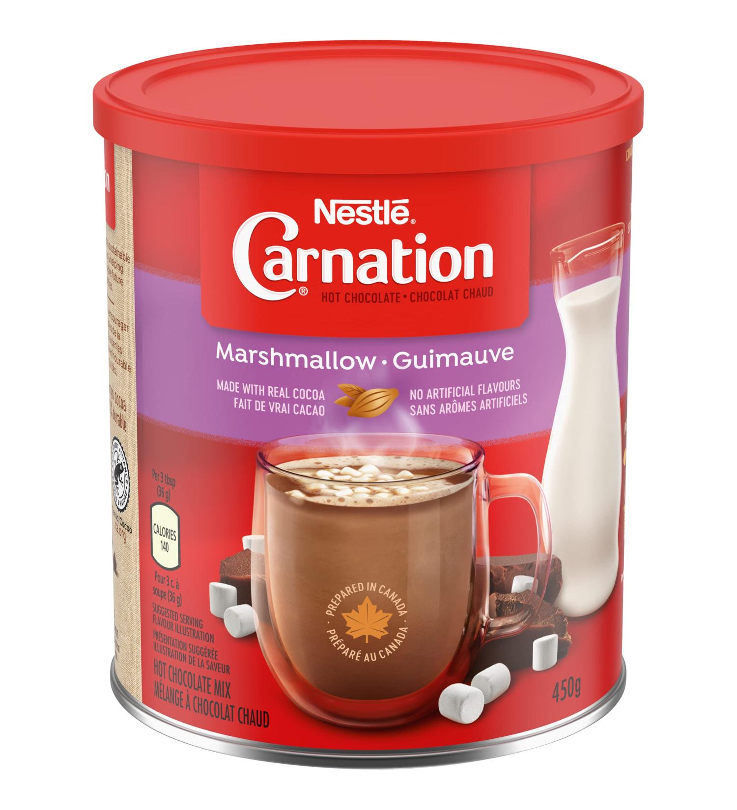 Carnation Hot Chocolate Marshmallow Canister 450g 6-Pack - Buy Online on GoSupps.com
