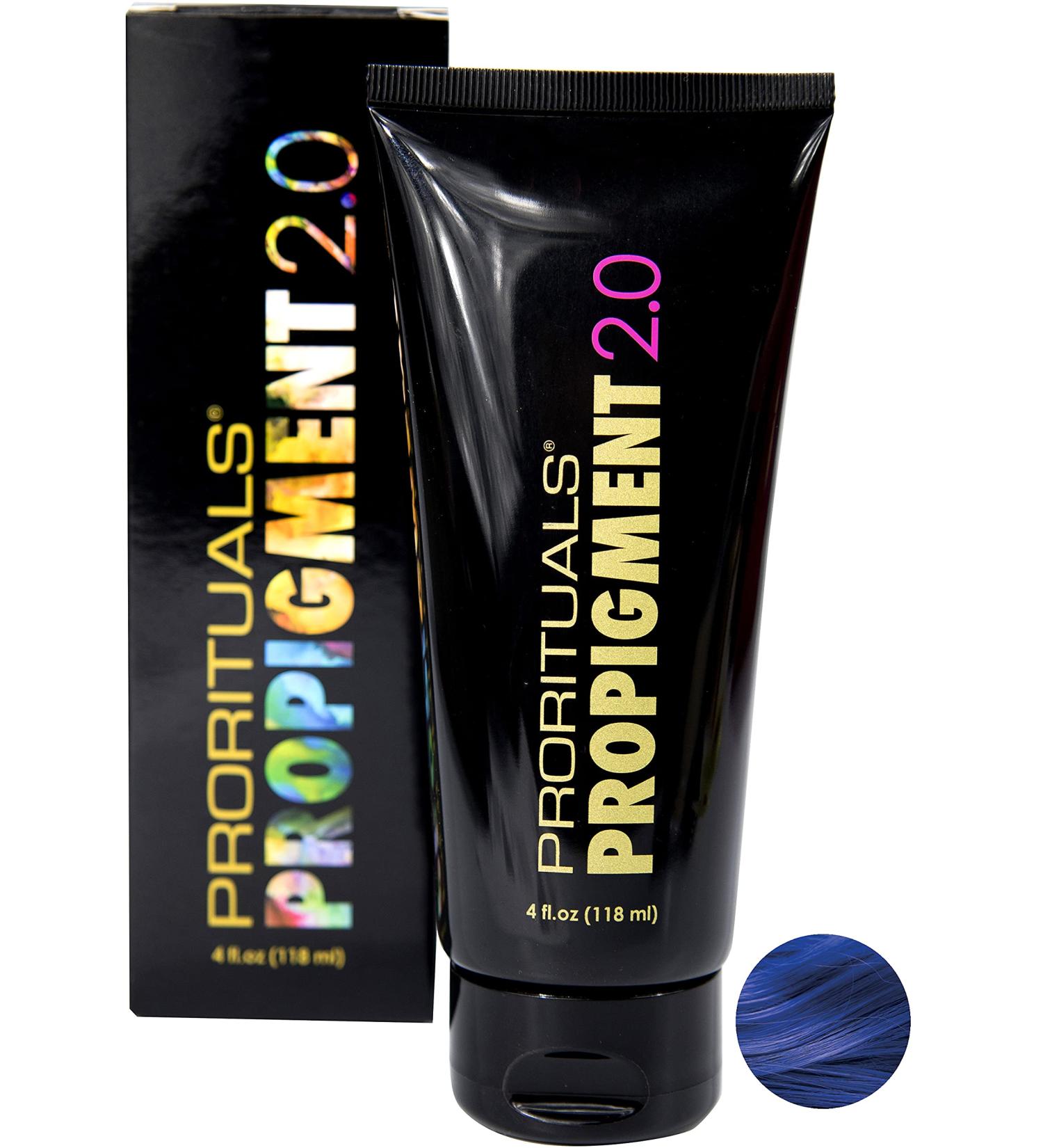 ProPigment 2.0 Blue Hair Dye - Vibrant Permanent Color | Professional Quality Rich Shine & Soft Silky Hair - 4oz - Buy Online on GoSupps.com