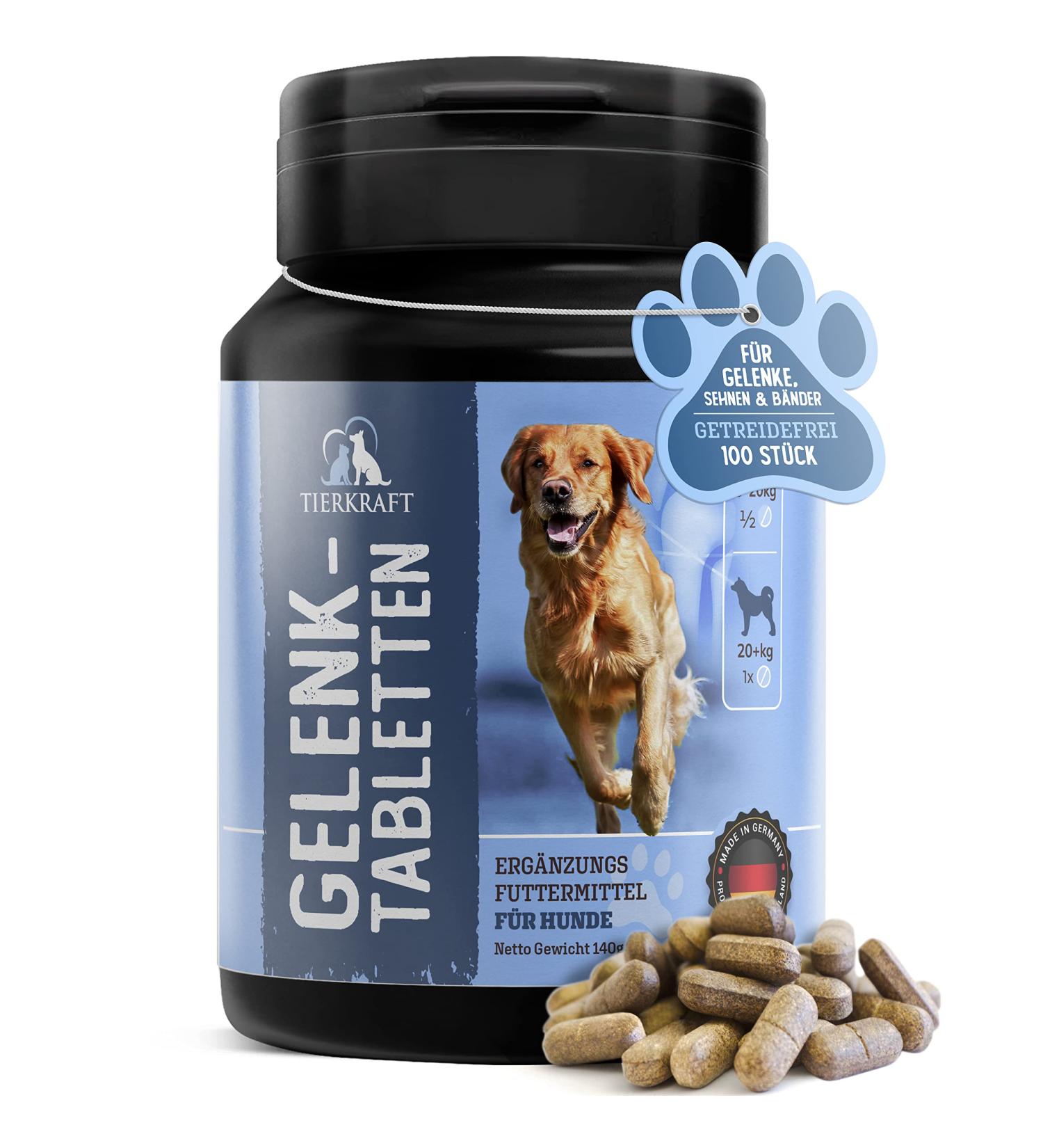 Animal Power Joint Tablets for Dogs - Made in Germany - Green Lipped Mussel & Teufel's Claw - 100 Bone & Joint Protection Tablets - Buy Online on GoSupps.com