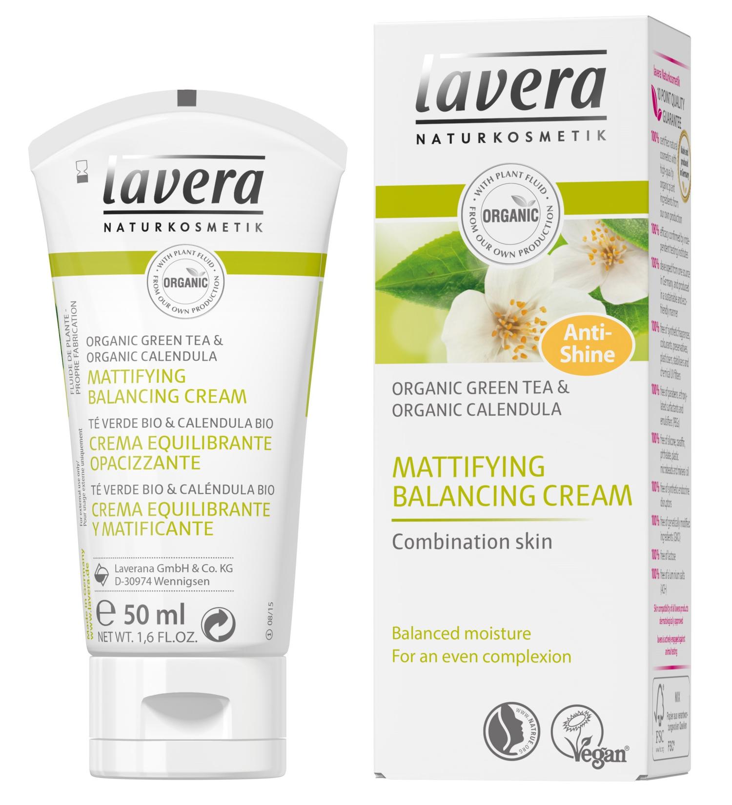 Lavera Mattifying & Balancing Facial Moisturizer - Organic Green Tea Intensive Hydration & Oil Control 50ml - Buy Internationally - Buy Online on GoSupps.com