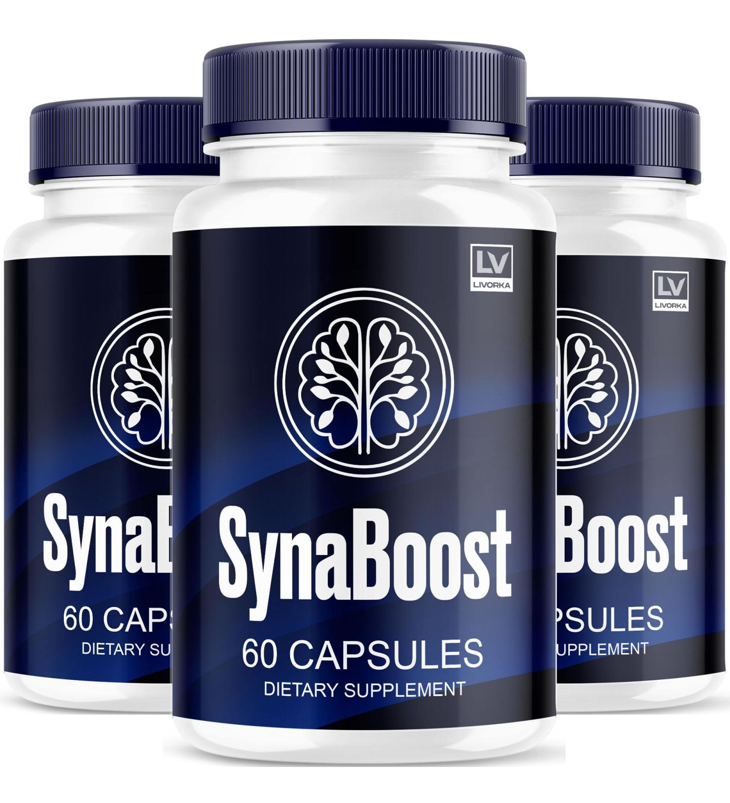 (3 Pack) Synaboost Syna Boost Synaboost Capsules Synaboost Brain & Focus Synaboost Brain Synaboost Advanced Formula Capsules Synaboost Supplement 180 Capsules for 3 Months - Buy Online on GoSupps.com