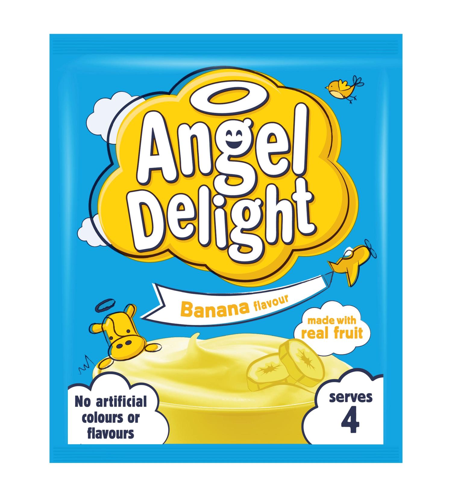 Angel Delight Banana Flavour Dessert Mix 59g Sachet - Delicious and Easy to Make - Buy Online on GoSupps.com