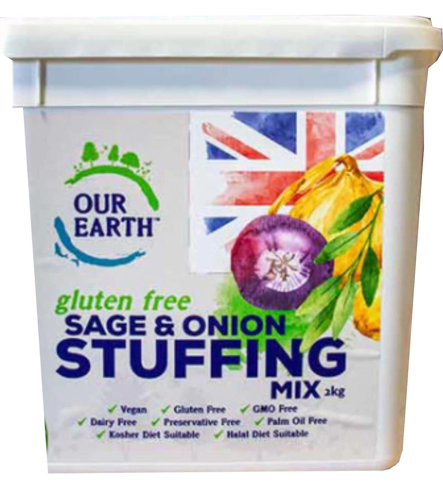 Sage & Onion Stuffing Mix 2KG. Our sage and onion stuffing mix is ideal blend of herbs and savoury onion. A fantastic choice for the festive season.