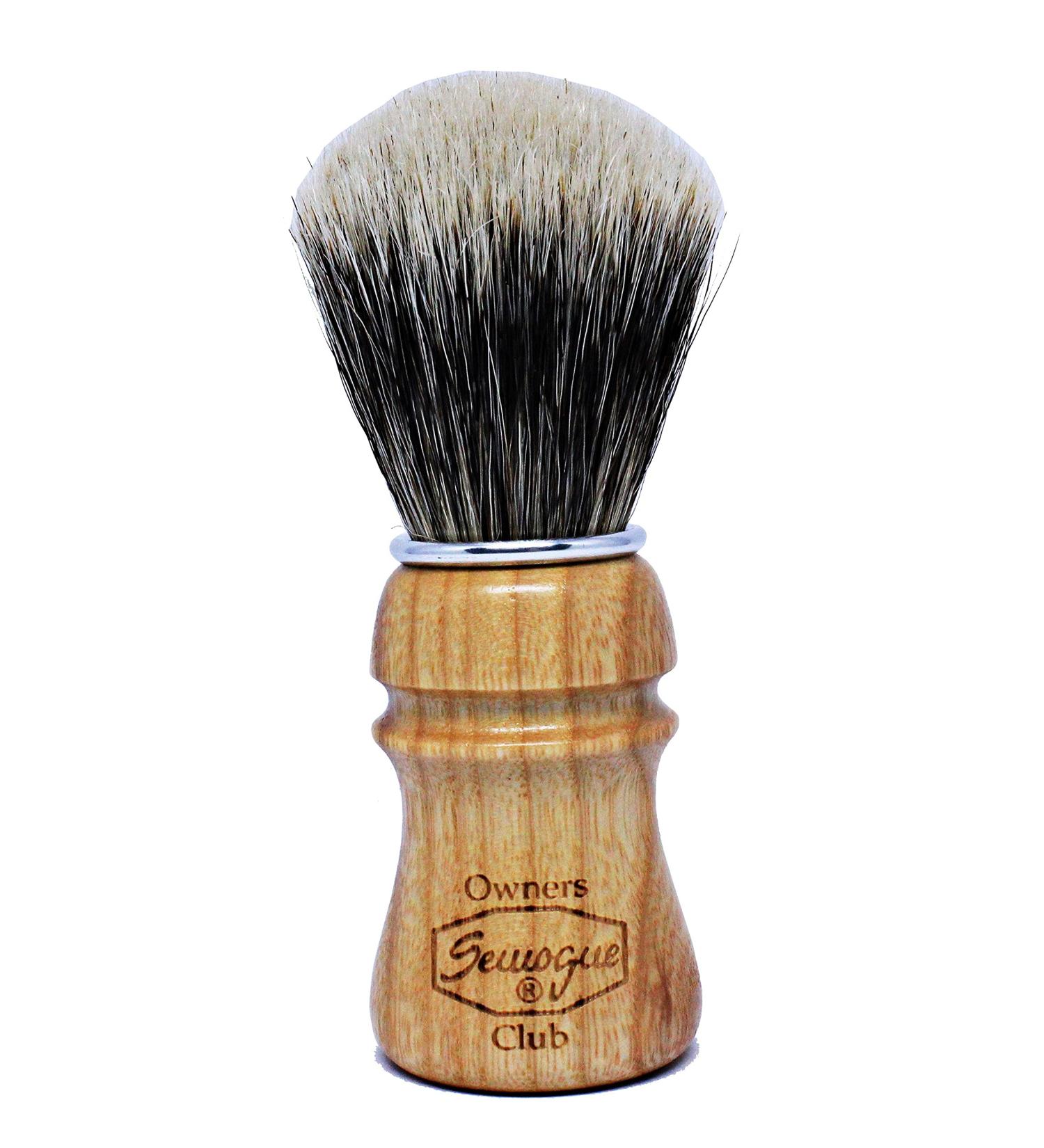 Semogue Owners Club Shaving Brush - SOC Badger Bristle Melange Ash Wood