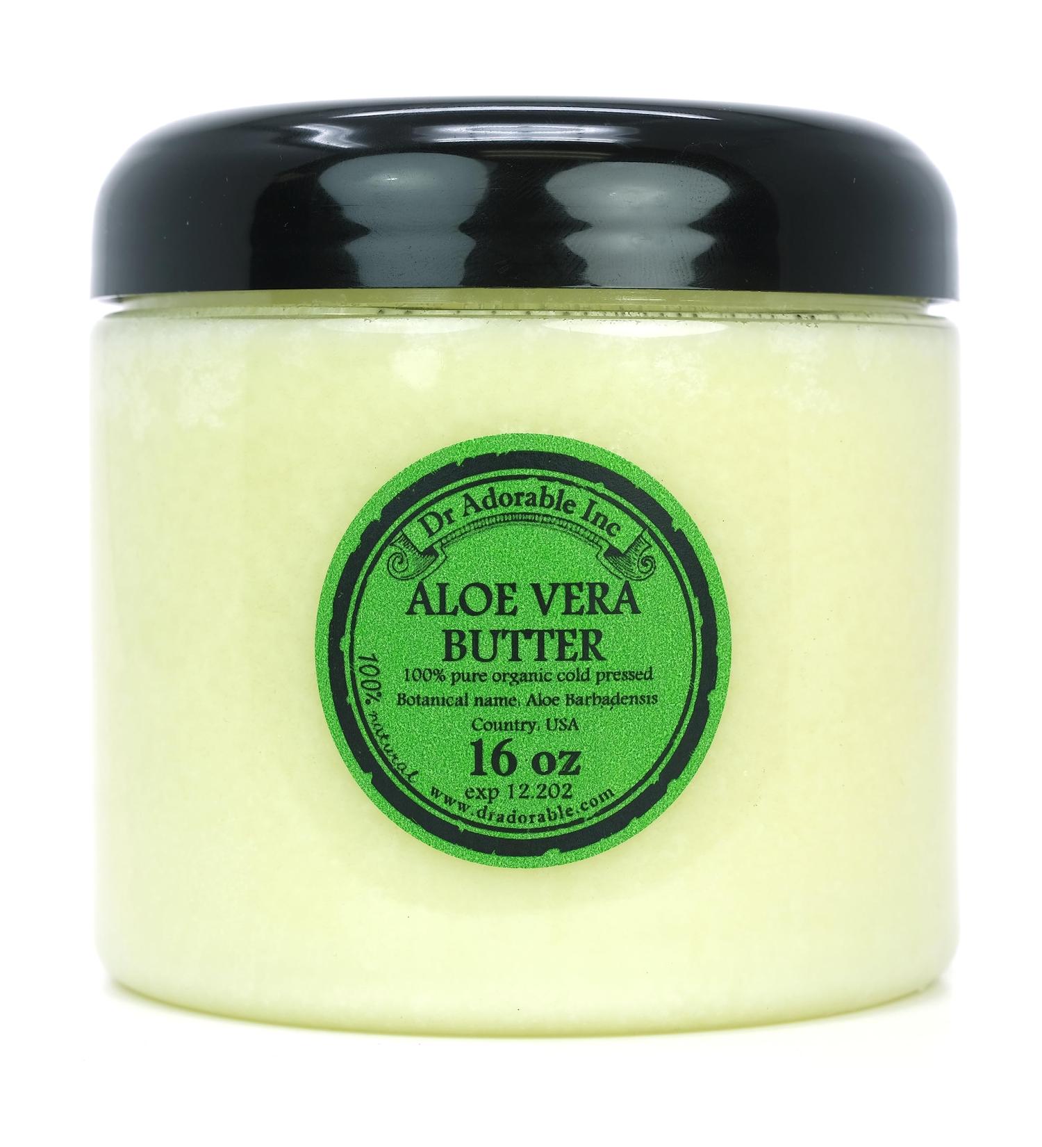 Dr Adorable - 16 oz - Aloe Vera Butter - Pure Natural Premium Organic Cold Pressed - Buy Online on GoSupps.com