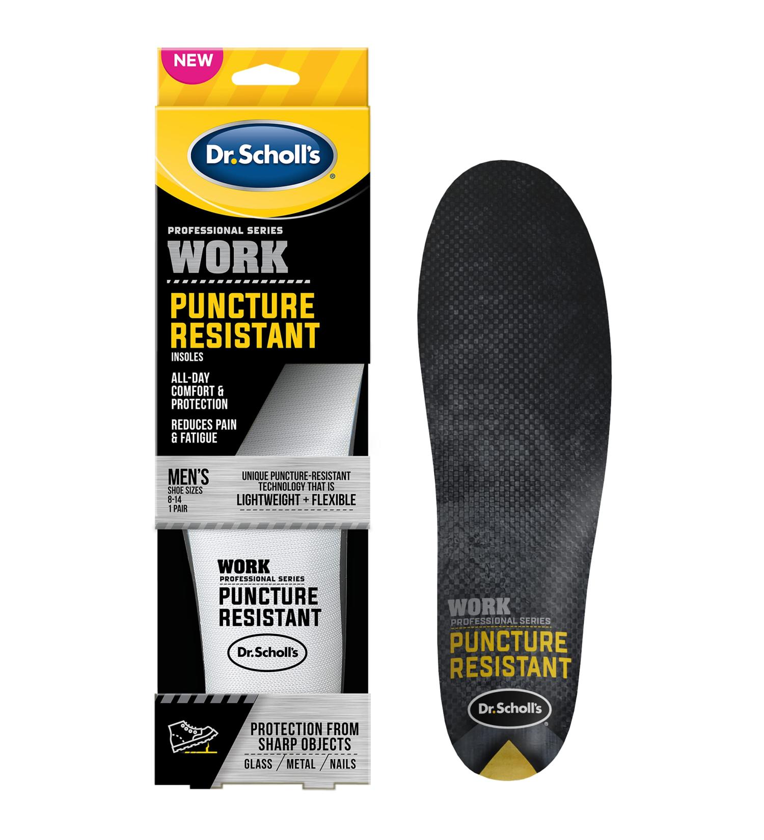 Shop Dr. Scholl's Professional Series Work Insoles - Puncture Resistant Men's Sizes 8-14 Trim to Fit - International Shipping Available - Buy Online on GoSupps.com