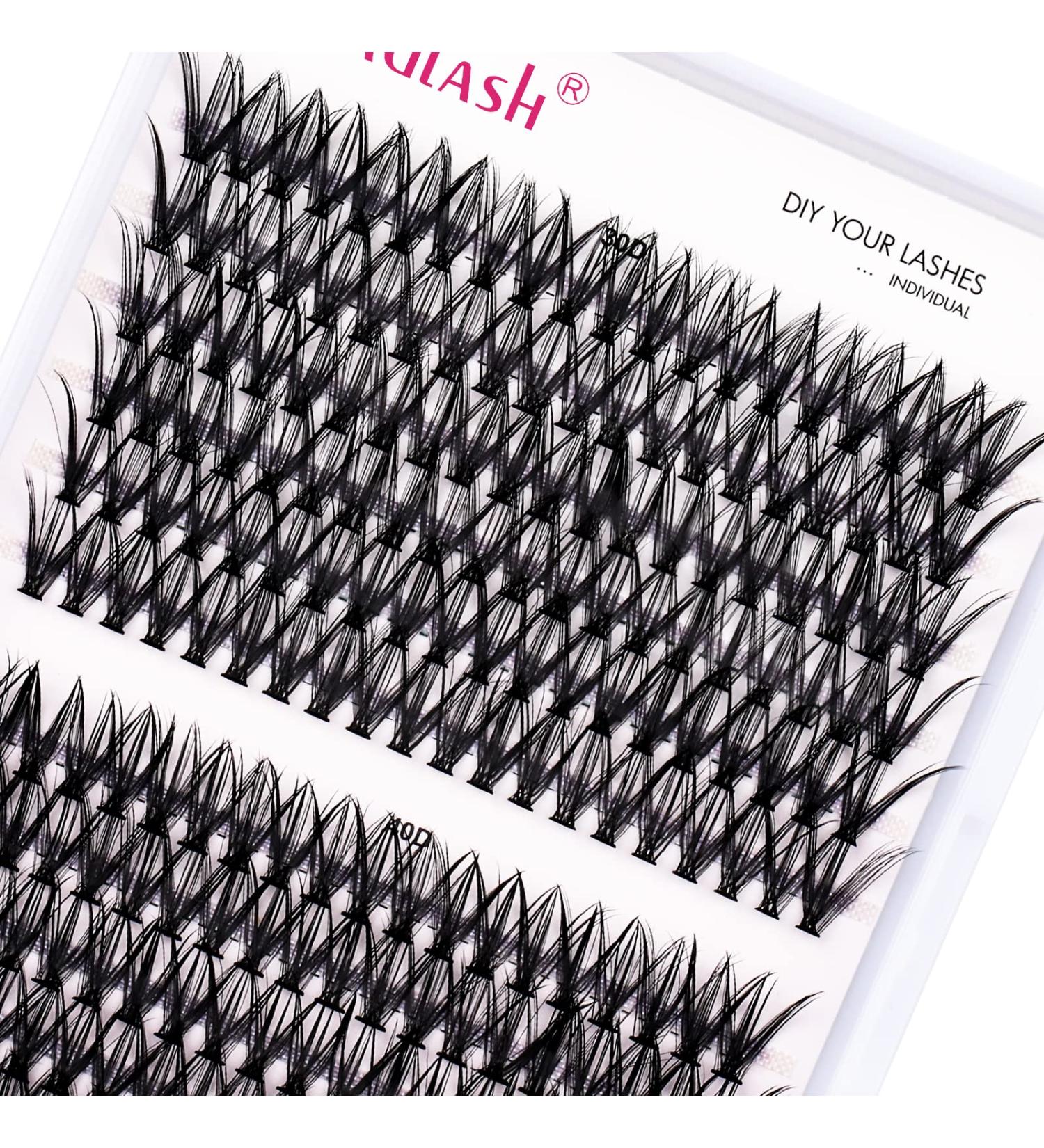 Durable 30D & 40D Cluster Lashes | 0.07 D Curl 16mm Extensions | 200Pcs for DIY Eyelash Extensions at Home - Buy Online on GoSupps.com