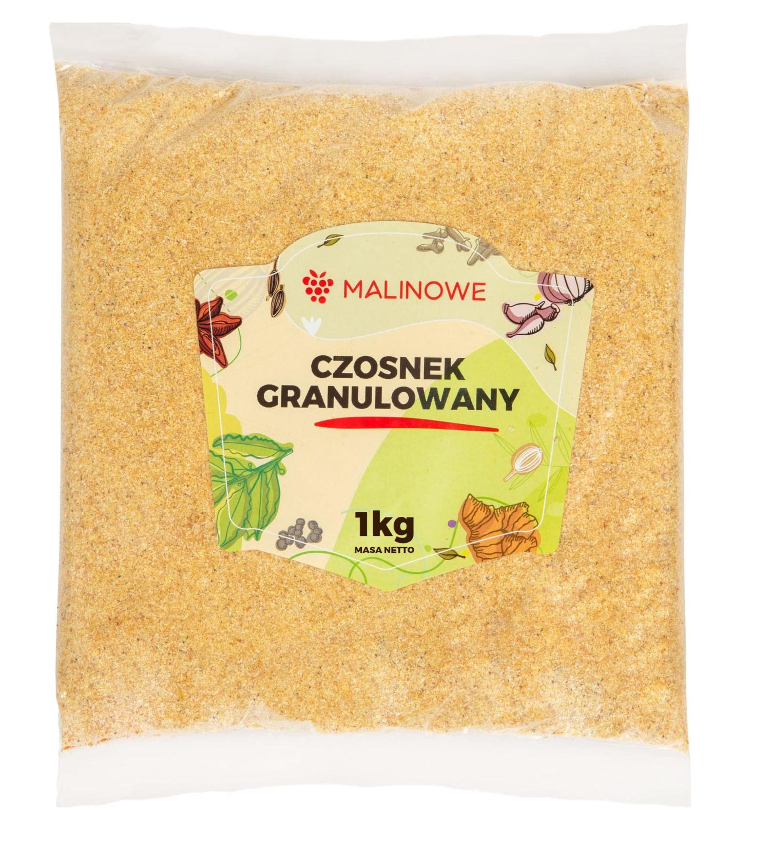 Malinowe Garlic Granules 1kg - Premium Dried Garlic for Flavorful Cooking | International Shipping Available - Buy Online on GoSupps.com