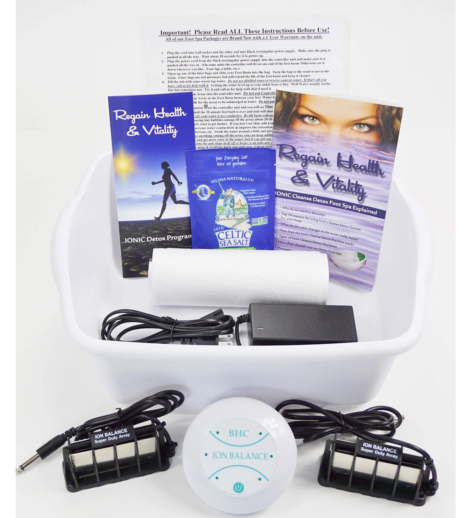 Super Duty Detox Foot Spa Machine with 10X Stronger Ion Arrays | Long Lasting | Basin Included - Buy Online on GoSupps.com
