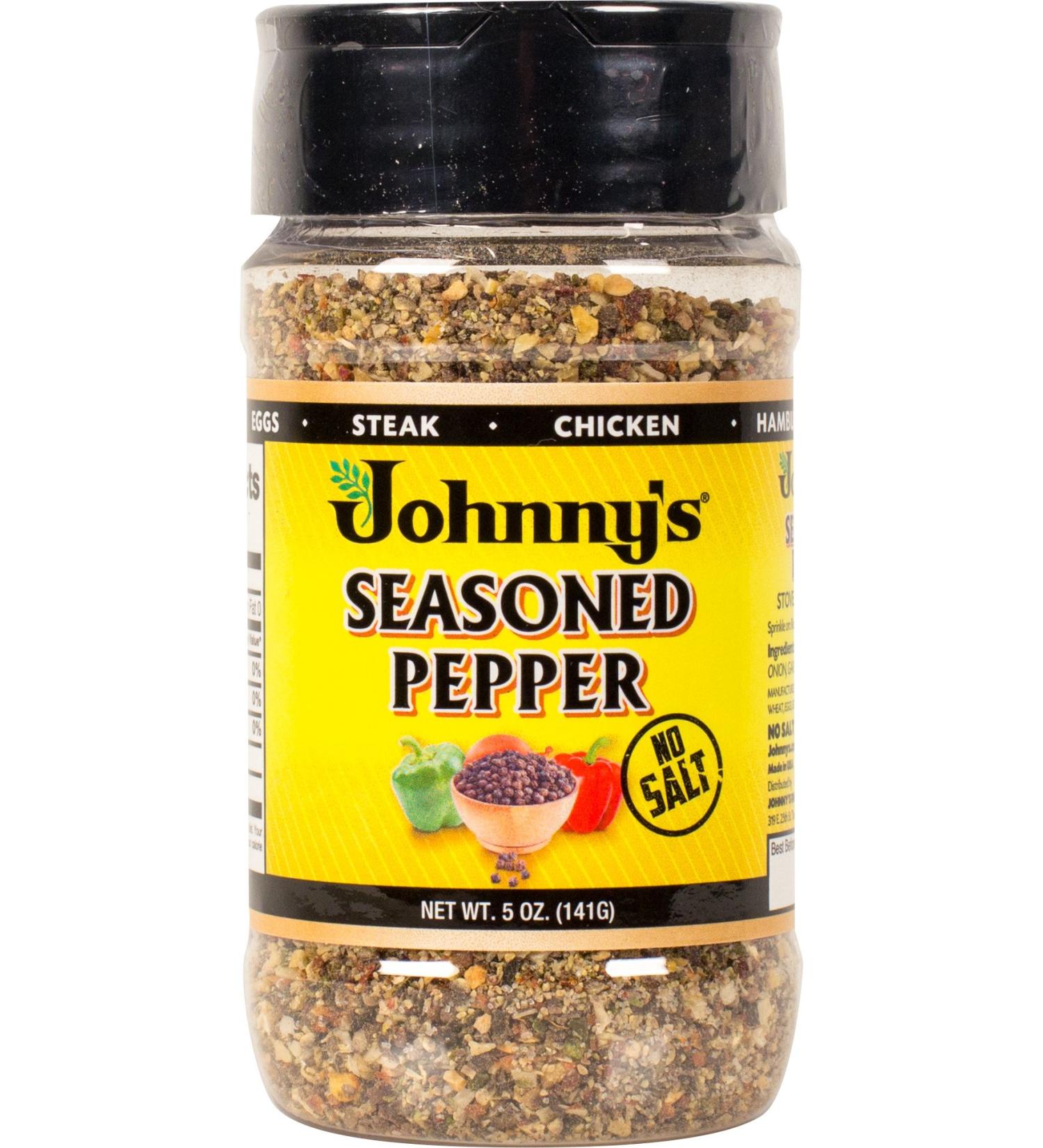 Johnny's Seasoned Pepper 5 Oz - Flavorful Blend for Savory Dishes (1 Pack) - Buy Online on GoSupps.com