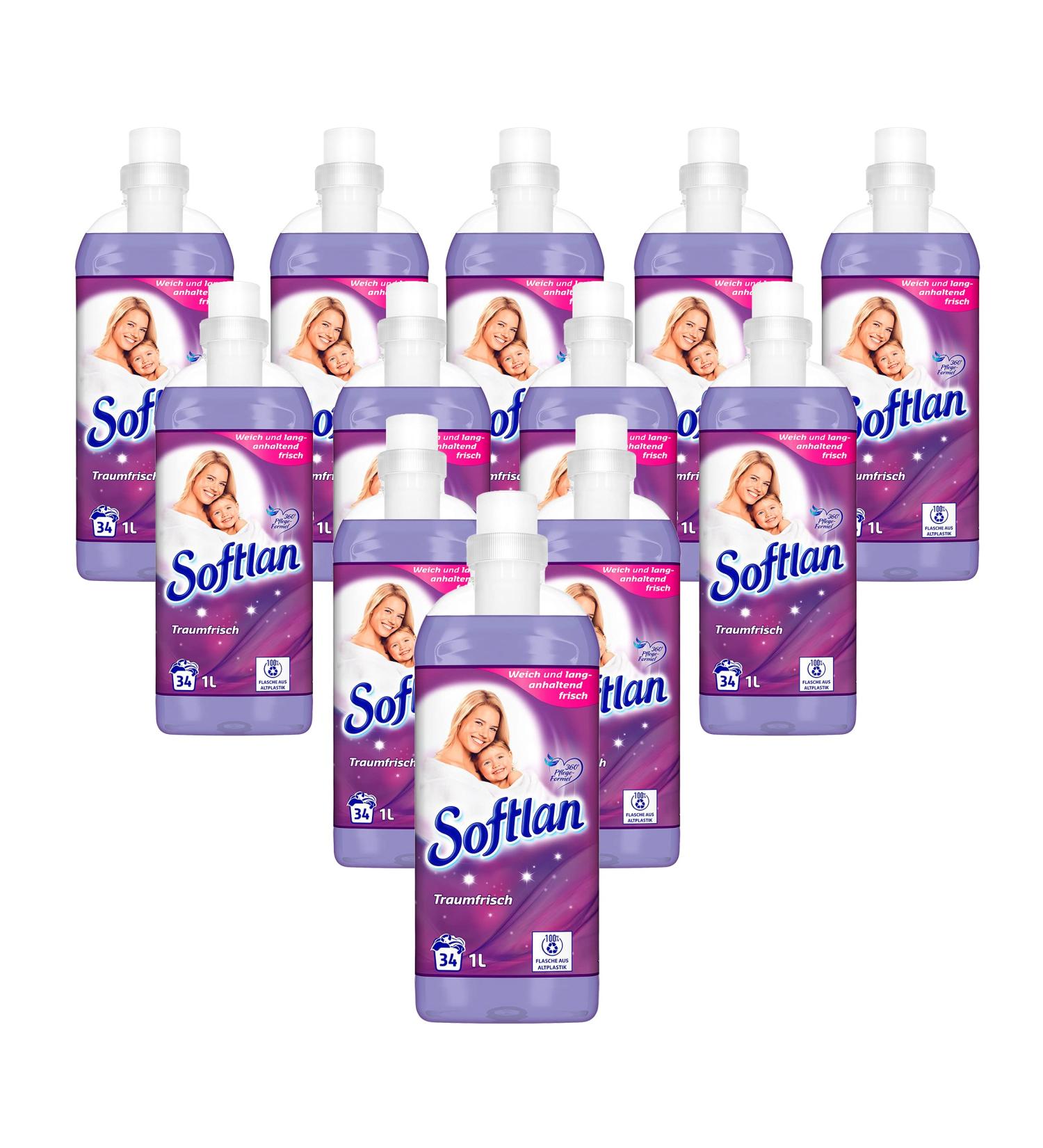 Softlan Fabric Softener Dream Fresh 12 x 1L | Irresistibly Soft Laundry | International Shipping - Buy Online on GoSupps.com