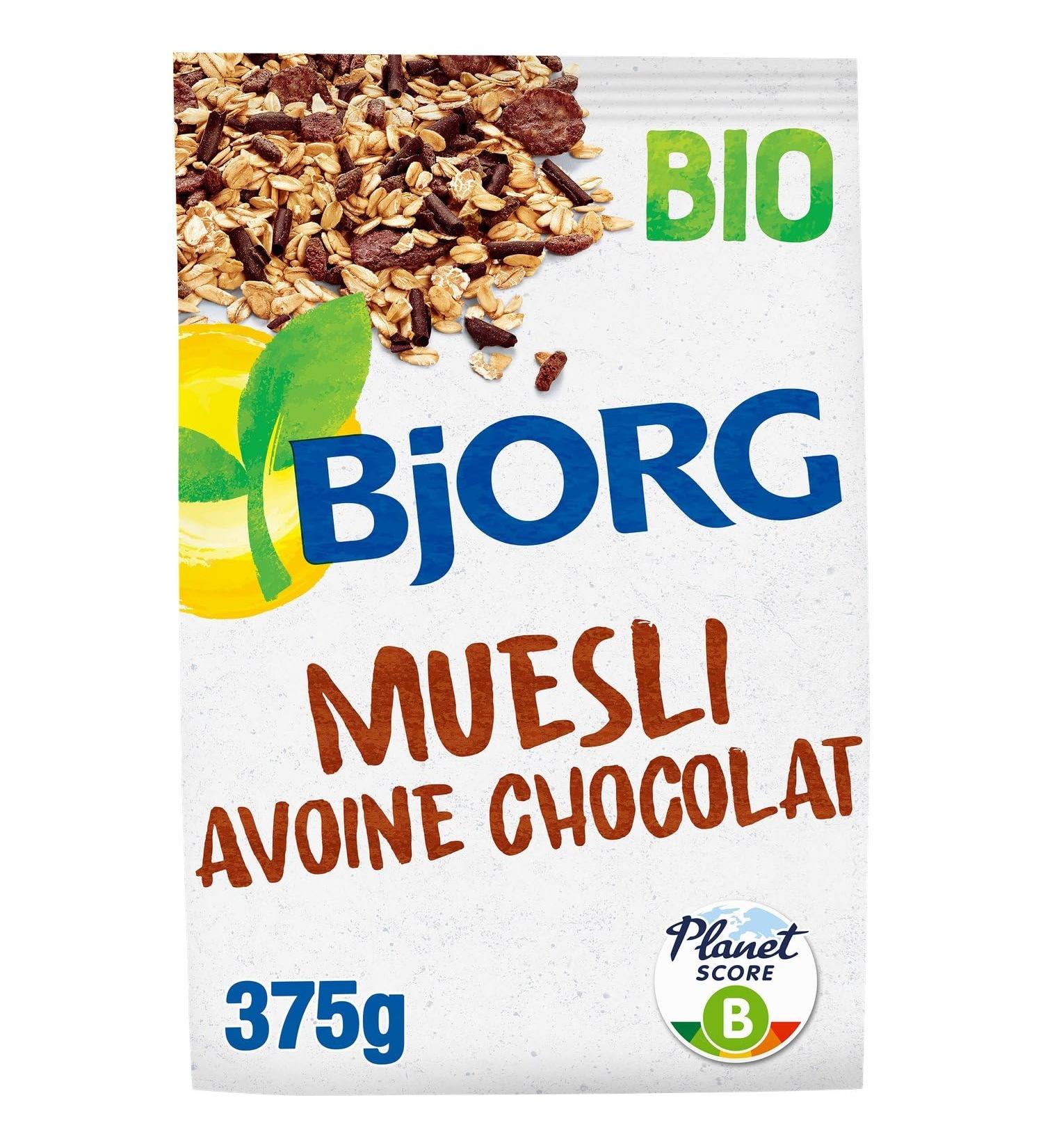 C r ales bio Muesli avoine chocolat BJORG - Le paquet de 375g Lot De 3 - Par Lot