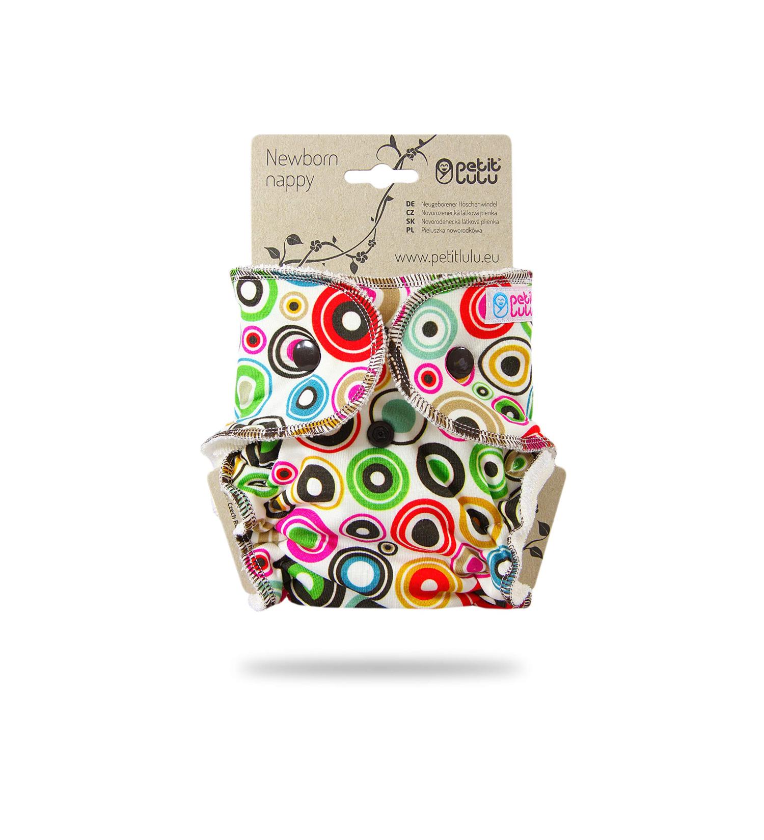 Petit Lulu Newborn Diaper (2-6kg) with Snap Fasteners - Eco-Friendly Soft and Comfortable | International Shipping Available - Buy Online on GoSupps.com