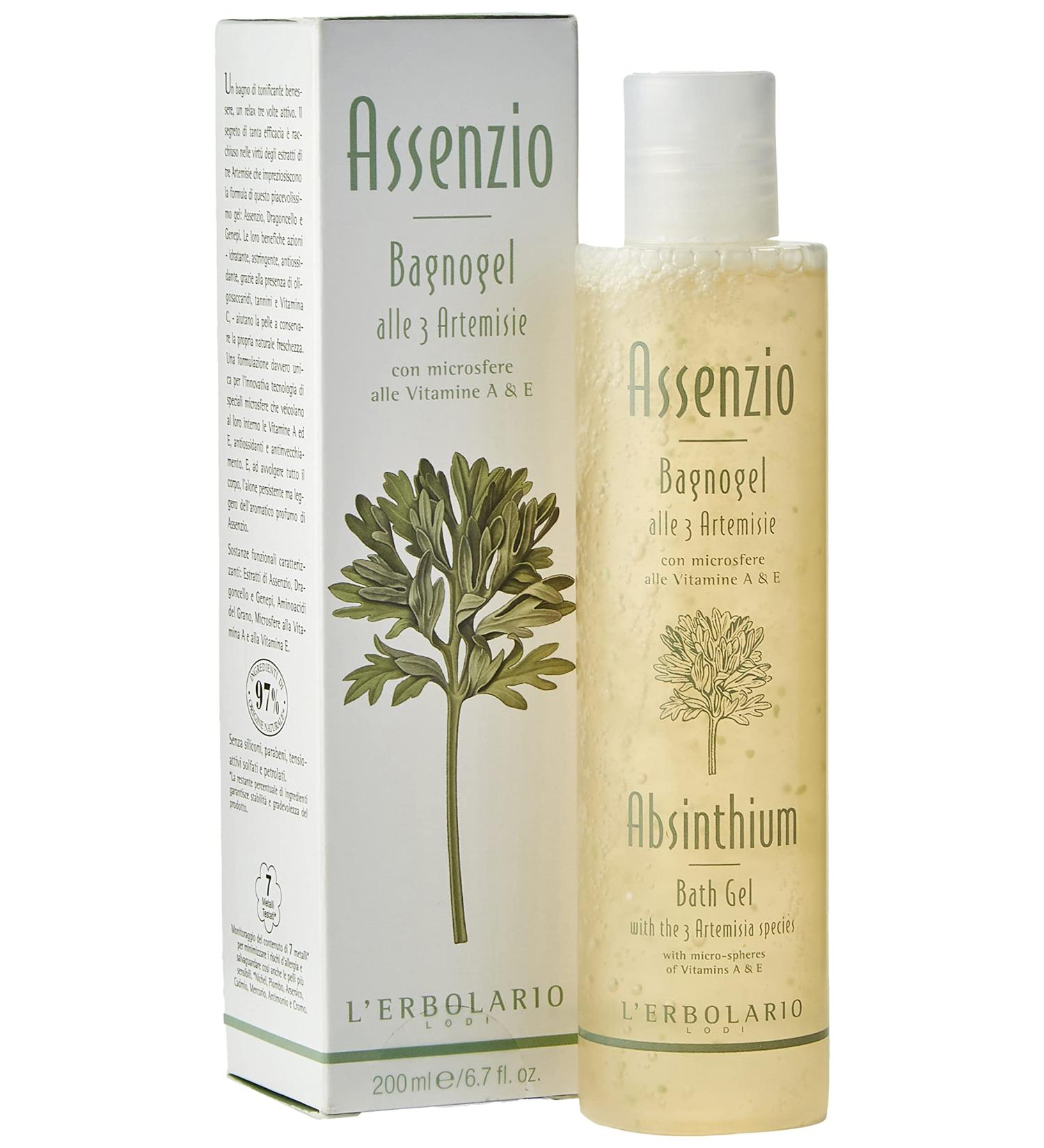 L'Erbolario Absinth Bath Gel - Refreshing Luxury Bath Experience | International Shipping Available - Buy Online on GoSupps.com