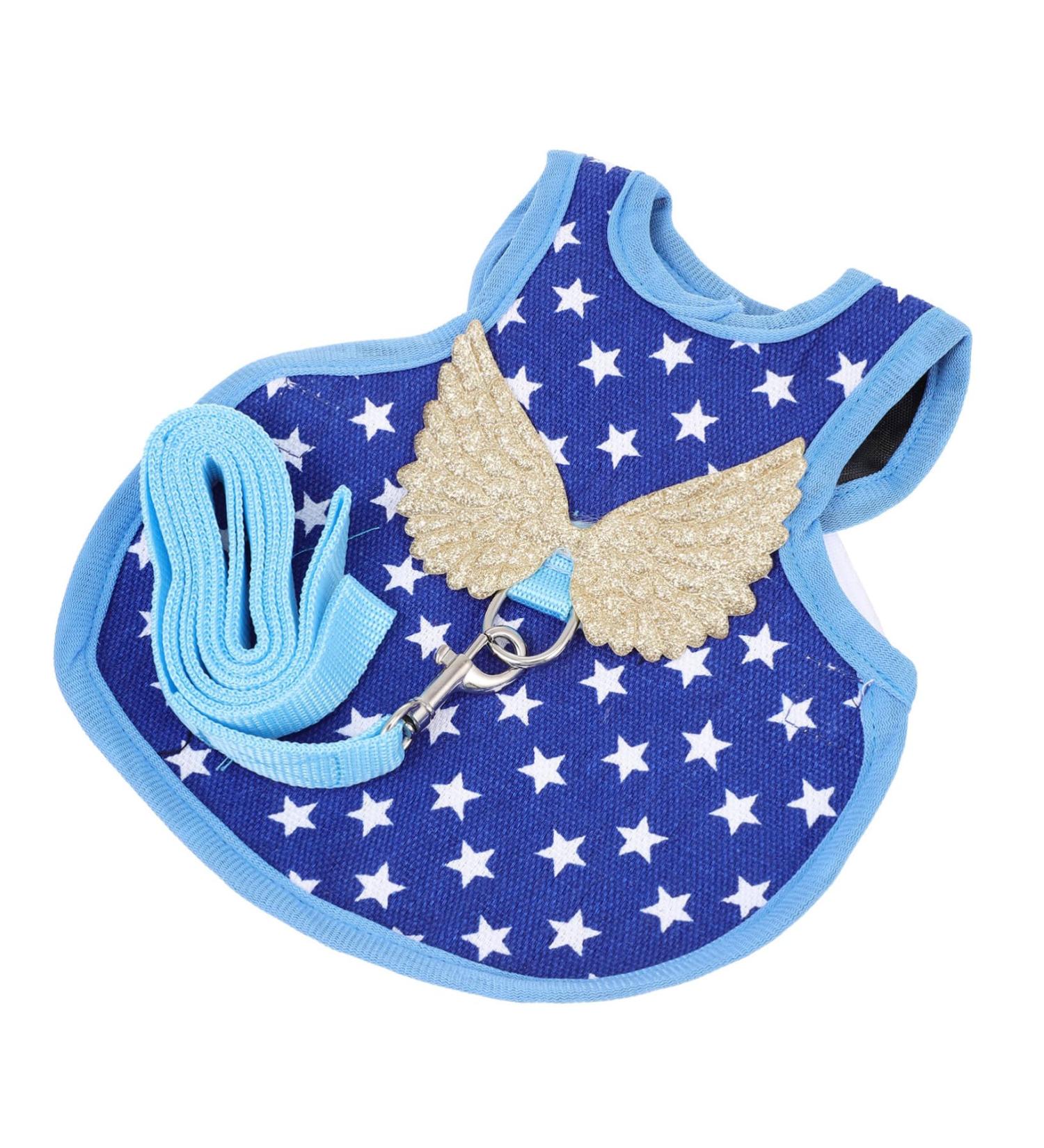 CORHAD Chicken and Duck Vest Hen Leash Chicken Lead and Harness Small Dog Harness Rooster Costume Pet Leash 17X15X0.5CM Blue - Buy Online on GoSupps.com