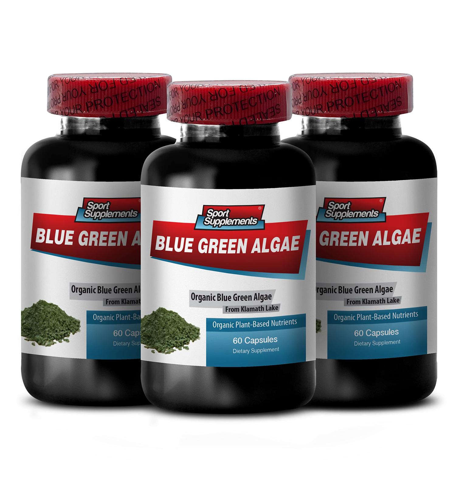 Supreme Immune System Supplement - Klamath Blue Green Algae 500mg Klamath Lake Blue Green Algae spirulina and chlorella Capsules spirulina Powder spirulina chlorella chlorella Tablets 3B 180Cap - Buy Online on GoSupps.com