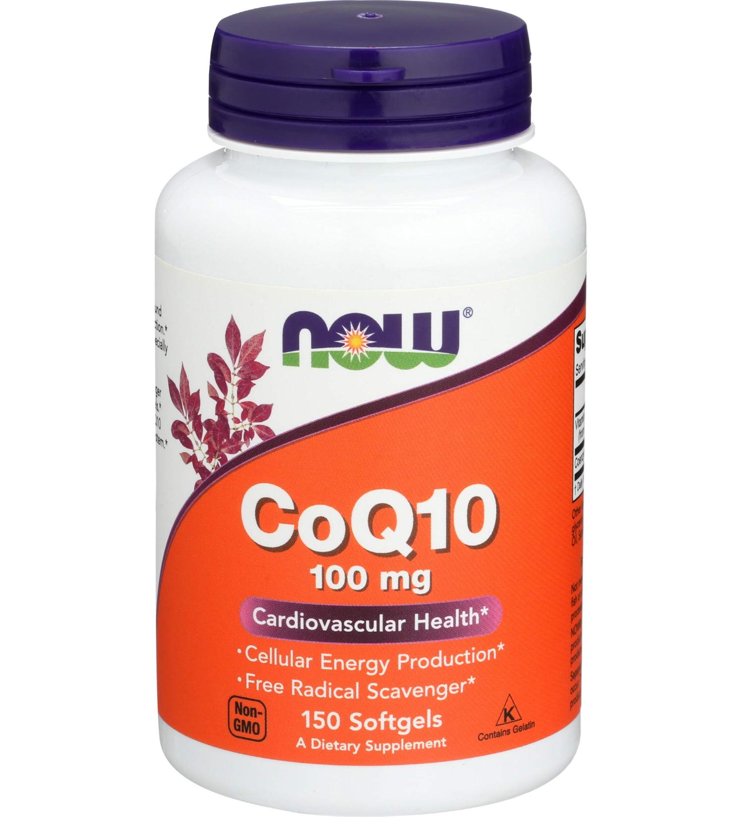 Buy Now Foods CoQ10 100mg | 150 Soft Gels - Premium Quality Fast International Shipping - Buy Online on GoSupps.com