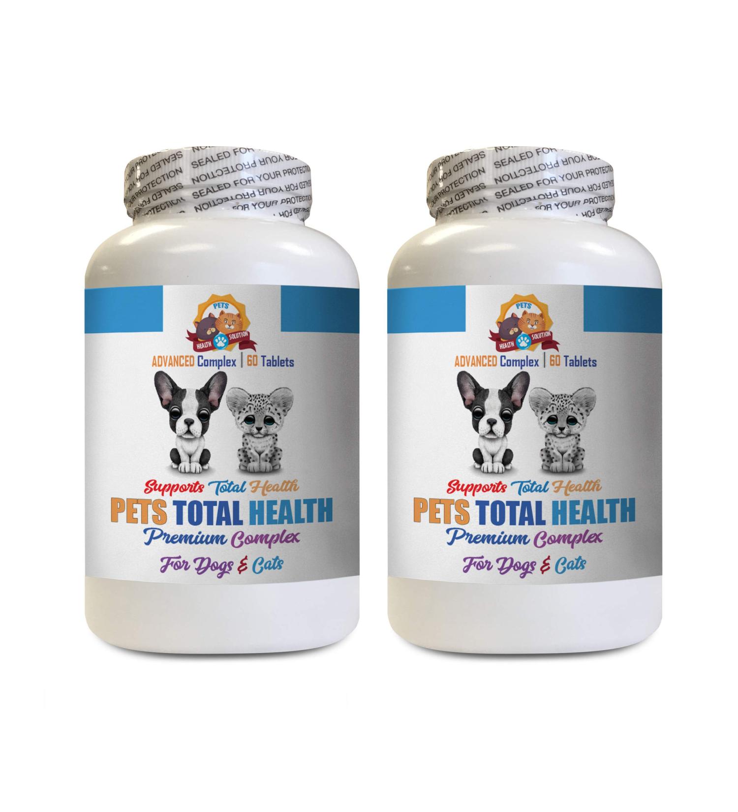 Urinary Health Cat Treats - Premium Hair Skin & Urinary Care Supplement for Dogs & Cats - 2 Bottles (120 Tablets - Buy Online on GoSupps.com