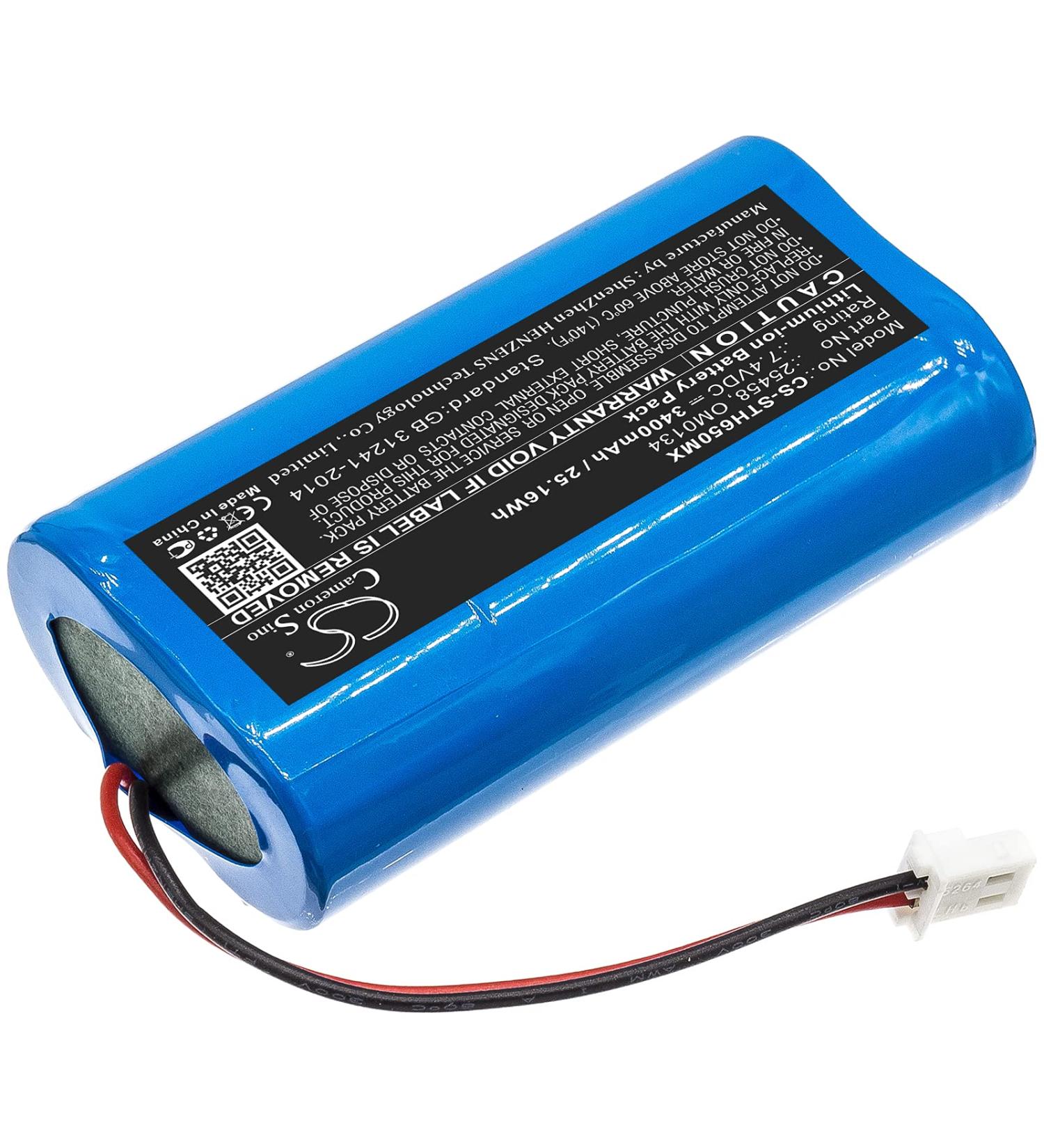 Replacement Battery 3400mAh/25.16Wh for SurgiTel 25458 OM0134 Eclipse EHL65 EHL-65 Odyssey Analog - International Shipping Available - Buy Online on GoSupps.com