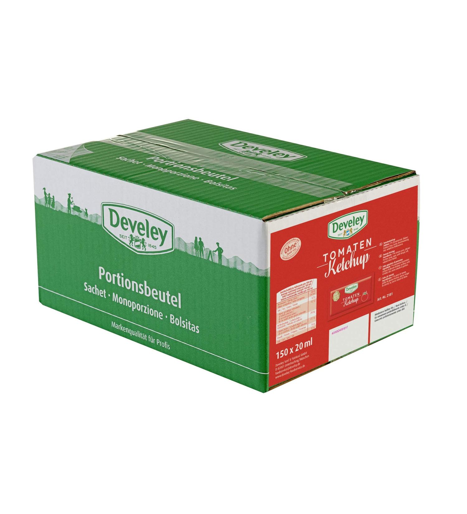 Developer tomatoes ketchup - 150 x 20 ml pack - Portion bag tomato ketchup - original developmental recipe - without the addition of preservatives and flavor enhancers - ketchup