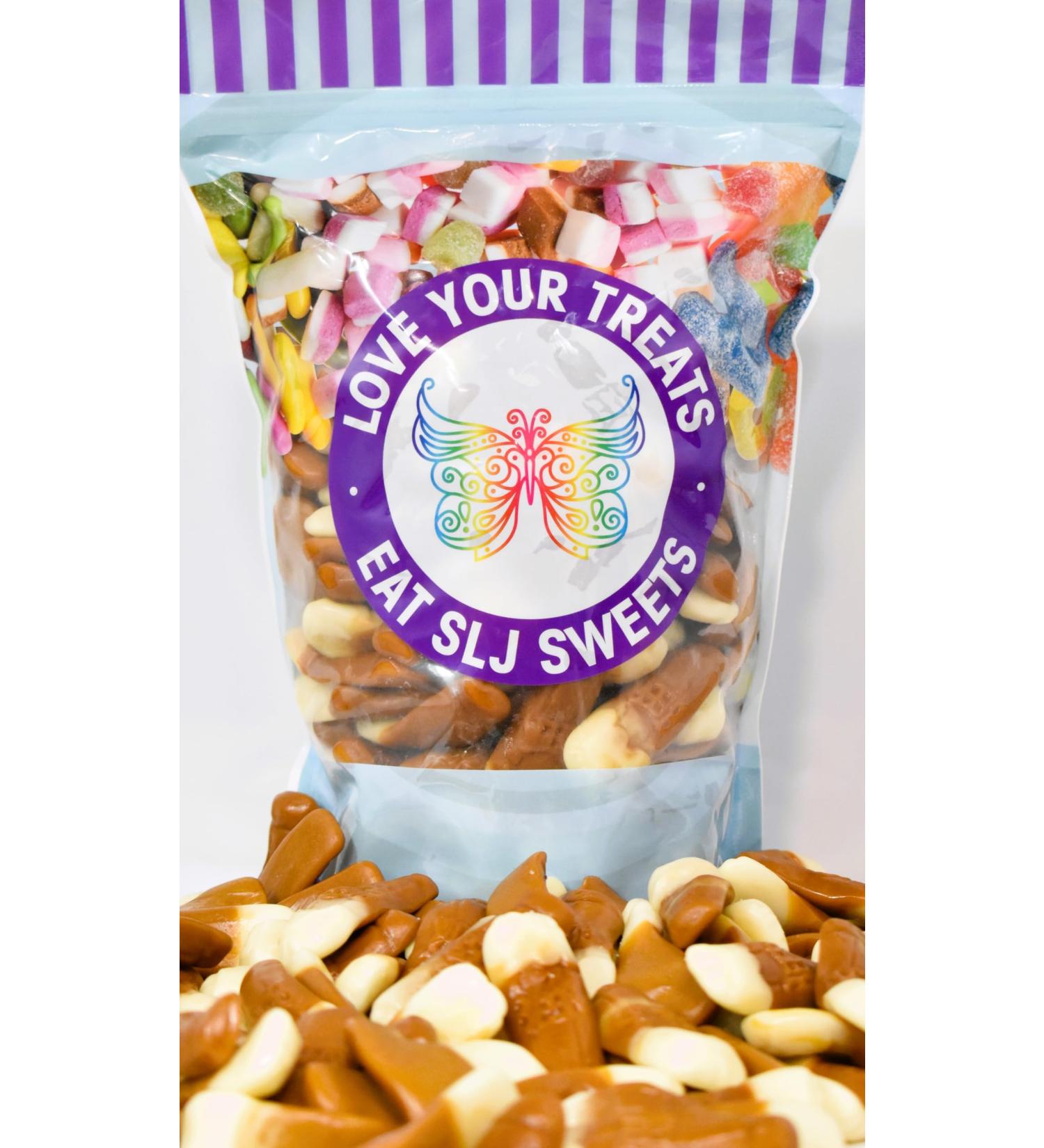 Large 1kg Resealable Pouch of Pint Pots (Beer Sweets Fruit Flavour Gummy Chewy Sweet Candy Gummies)