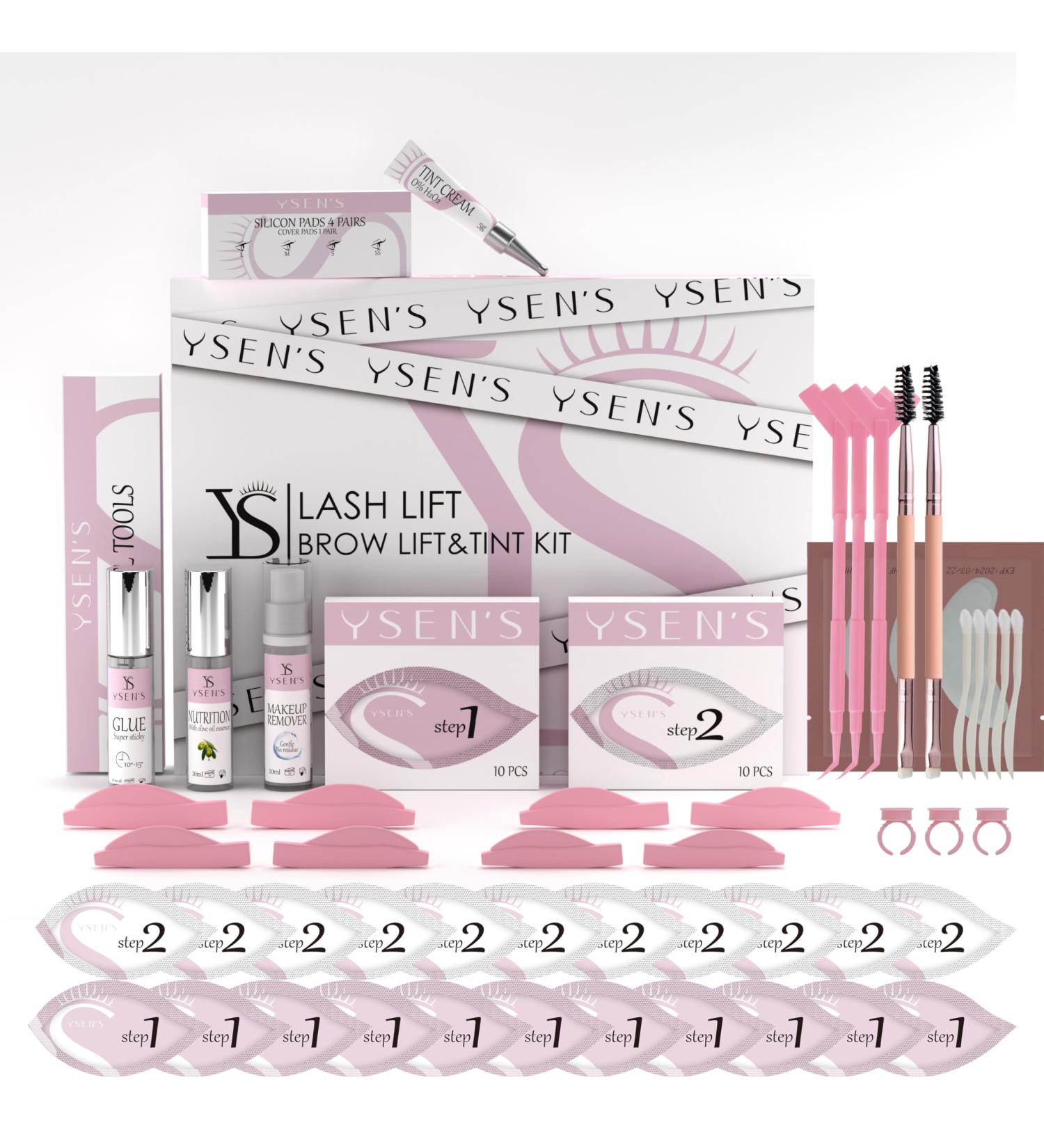 Ysens Eyelash Lifting & Brow Lamination Set - Professional Home Kit Lasts 6-8 Weeks Perfect Gift Box - Buy Online on GoSupps.com