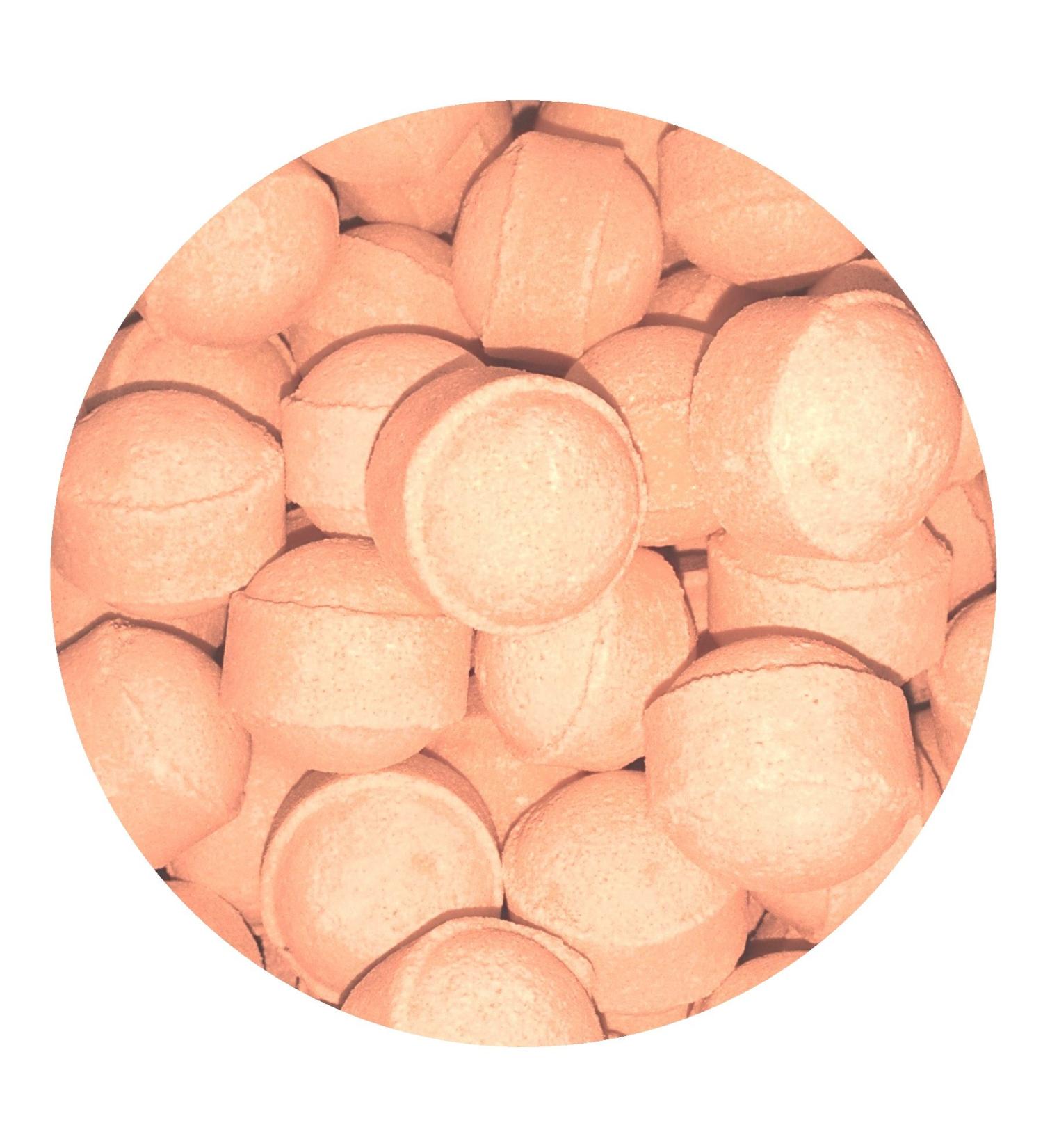 30 x Scented Bath Marbles Fizzers Mini Bombs in Gift Bag (Grapefruit & Mandarin)