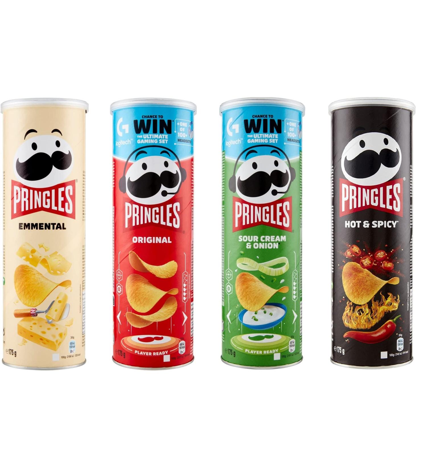  Italian Gourmet E.R. Pringles Party Mix | Mixed Chips Box | 18 cans of 4 different varieties (18 x 175 g) + Italian Gourmet Polpa 400 g - Buy Online on GoSupps.com