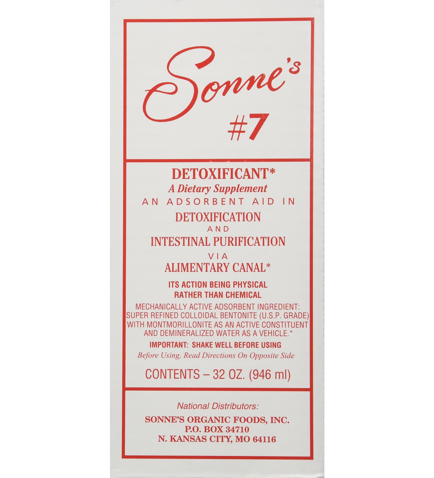 Sonne's Detoxification No 7 - 32 fl oz | Gentle & Effective Body Cleanse - Buy Online on GoSupps.com
