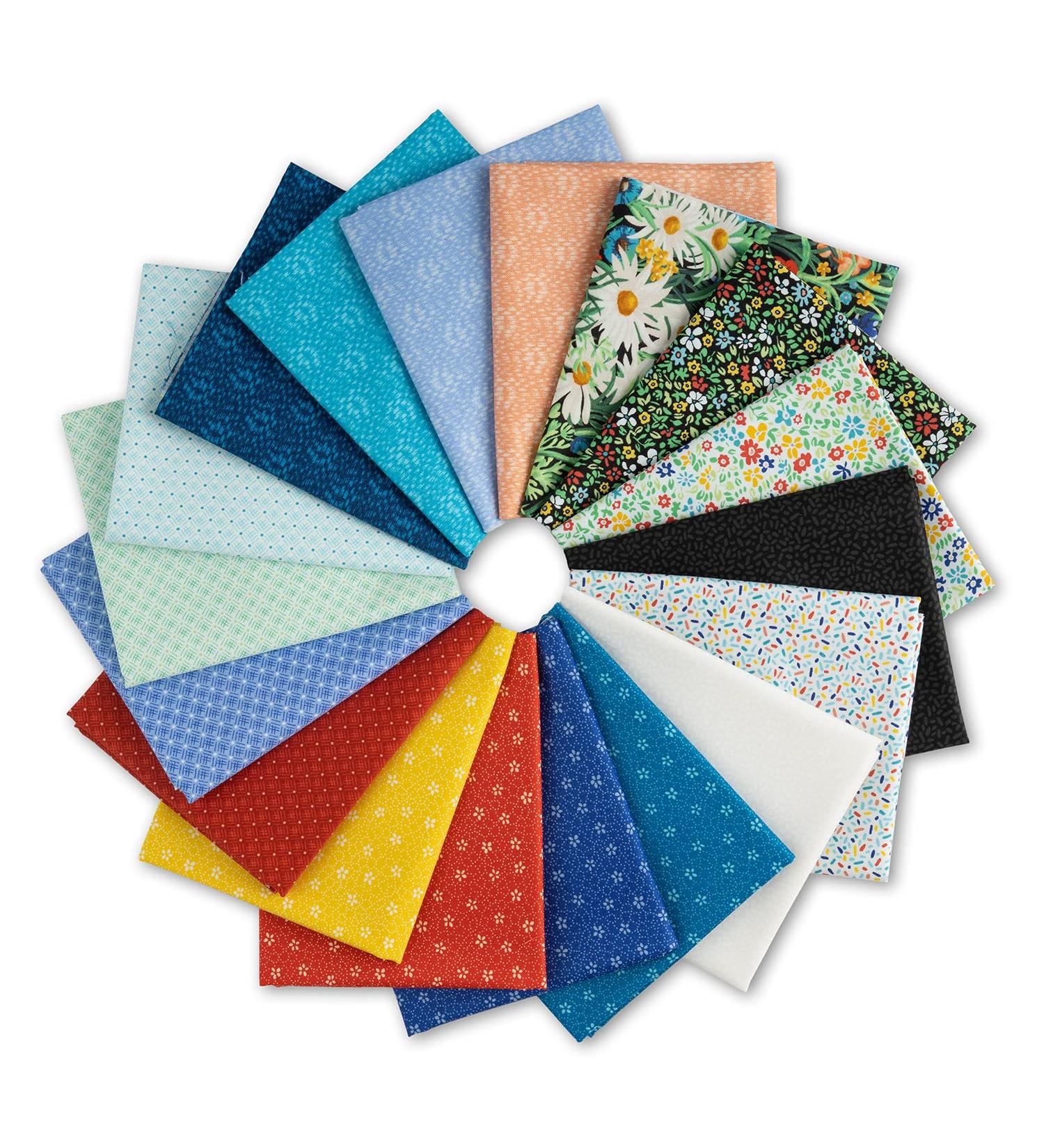 Connecting Threads Hello Daisy Fat Quarter Bundle - 100% Cotton Quilting Fabric - Buy Online on GoSupps.com