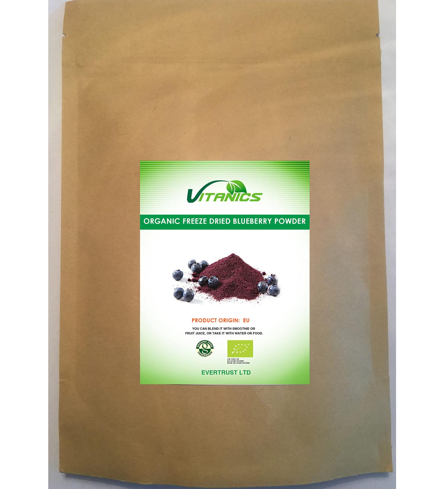 Vitanics Organic Freeze-Dried Blueberry Powder (60g)