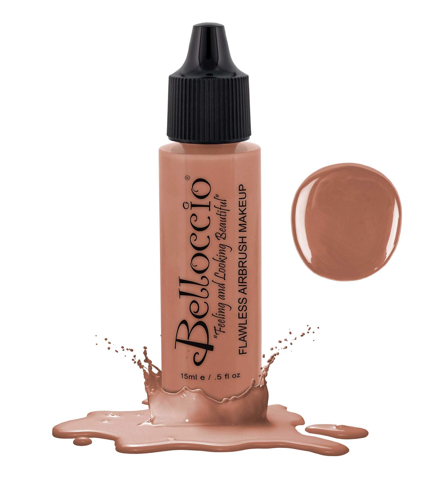 Half Ounce Bottle of Peachy Keen Blush (BB101) - Belloccio's Professional Flawless Airbrush Makeup - Buy Online on GoSupps.com