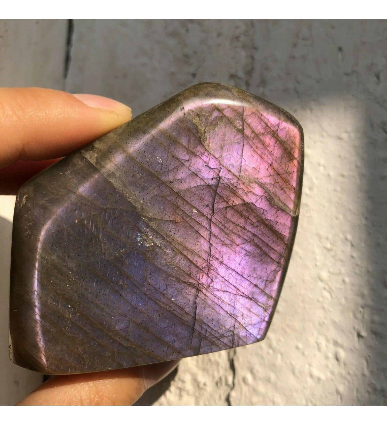 190g Natural Purple Labradorite Freeform Crystal Gemstone SpecimenReiki Stone Crystal Reiki - Buy Online on GoSupps.com
