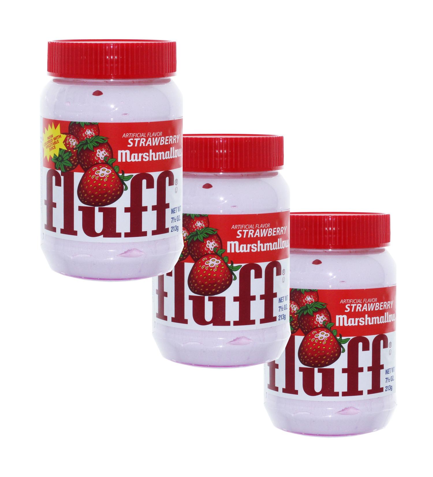 Durkee Mower Fluff 42671 Marshmallow Strawberry Set of 3 Bread Spread Foam Sugar Strawberry 213 g - Buy Online on GoSupps.com