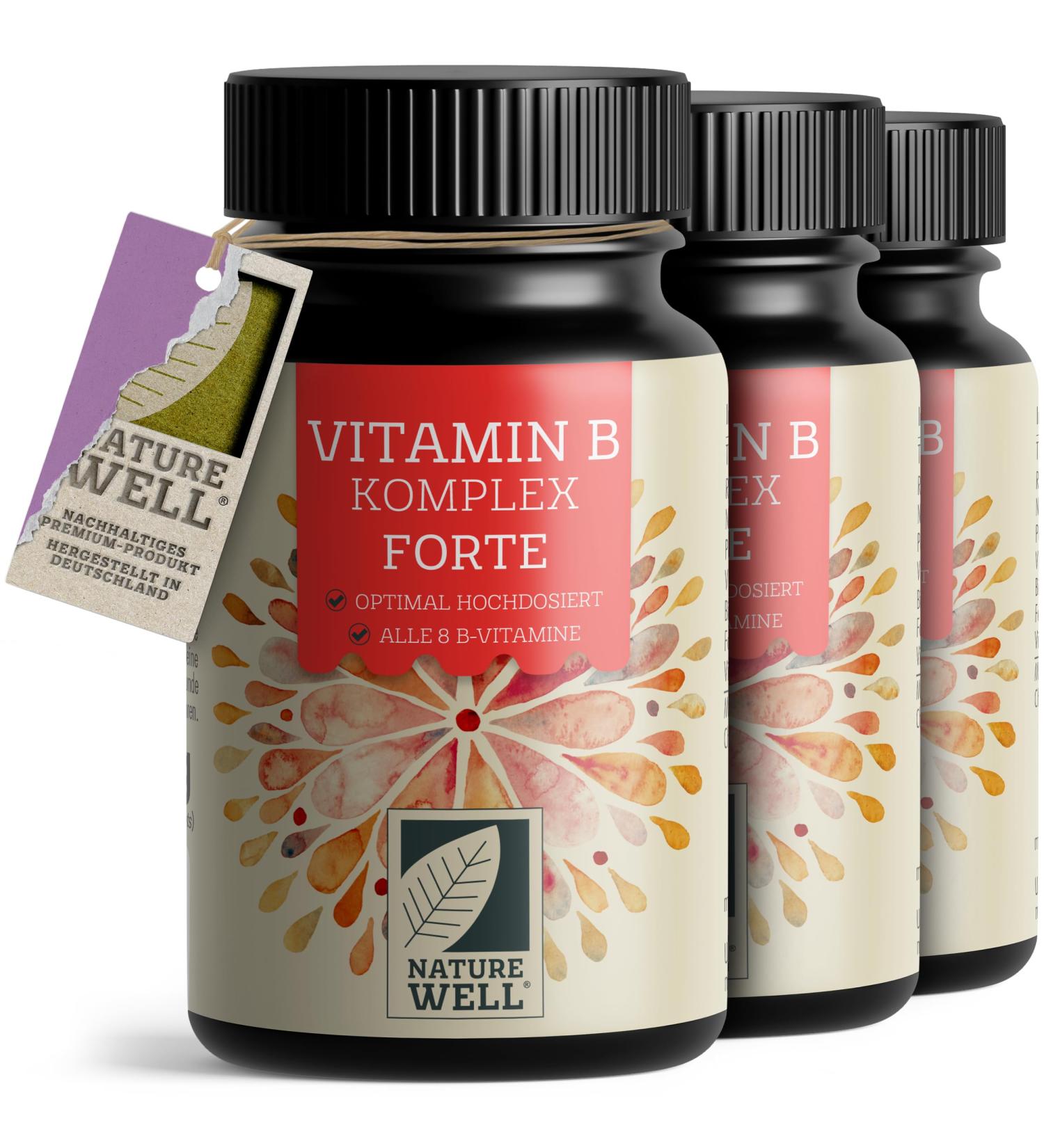 High Dose Vitamin B Complex - 540 Tablets | All 8 Essential B Vitamins | Vegan Bioactive Form Quatrefolic Folic Acid Choline & Myo-Inositol | Laboratory Tested - Buy Online on GoSupps.com