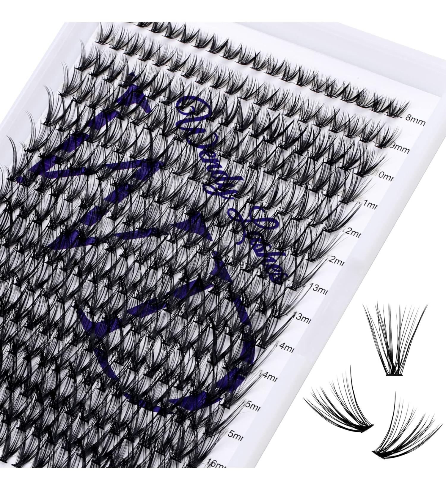 300PCS CC Curl 30D 0.07mm Cluster Lashes Extension | 8-16mm Mixed Individual Eyelash Clusters | DIY Eyelash Extensions at Home - Buy Online on GoSupps.com