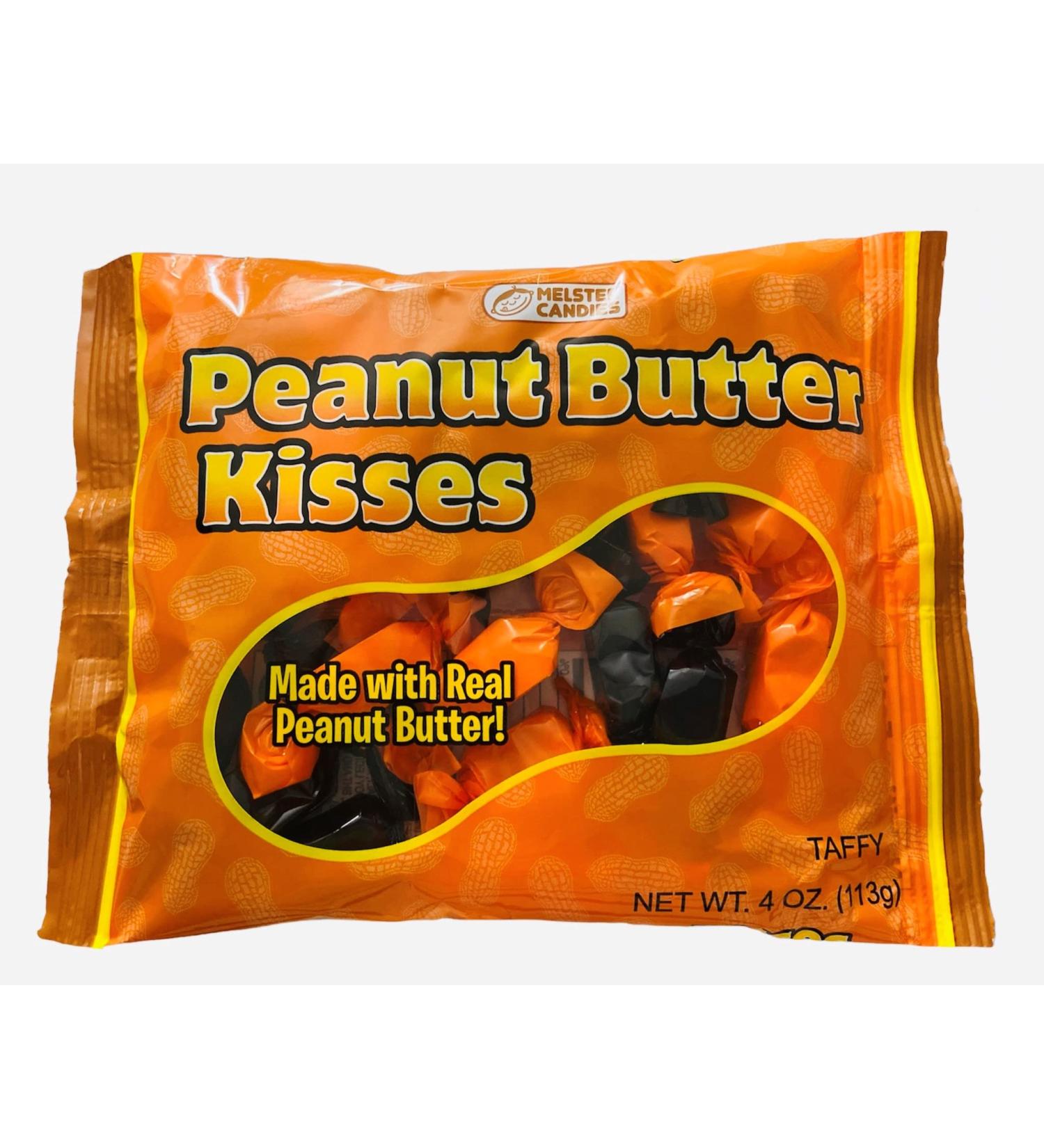 Melster Peanut Butter Kisses, 4 Ounce Bag, Gluten Free Halloween Candy