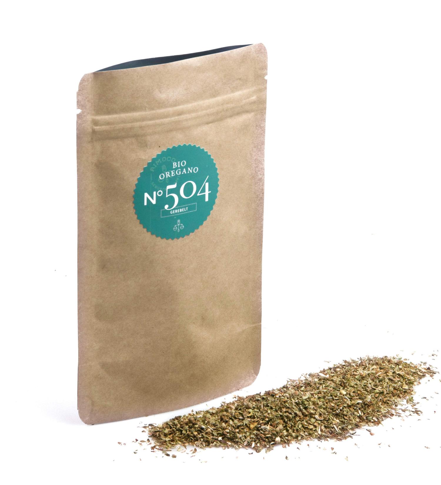 Organic Oregano N 504 | shredded | large pack 500g | distinctive herbaceous & smoky Contents: 500g (kraft paper bag)