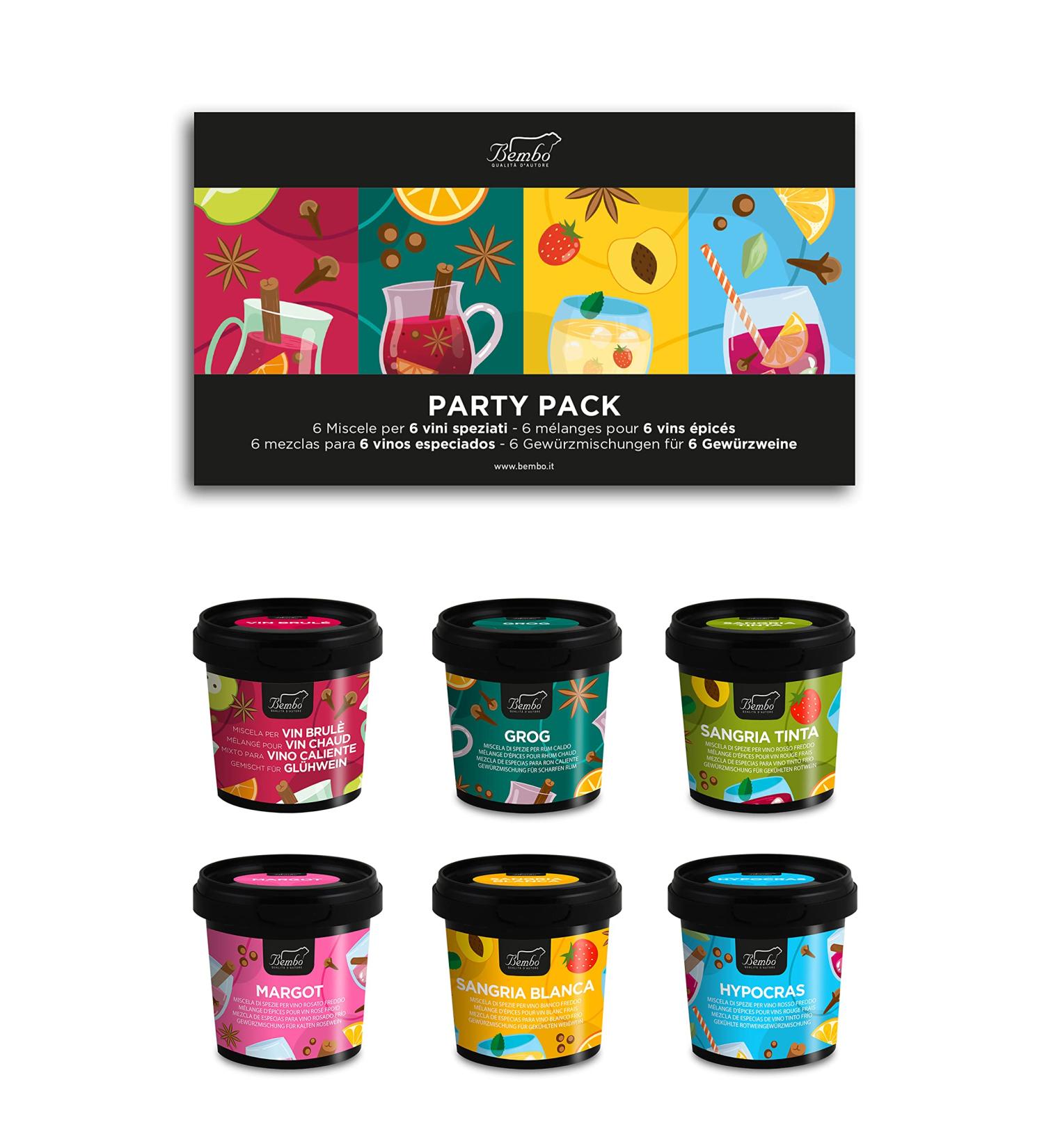 6 M langes d' pices pour 6 Vins pic s - Party Pack - Vin Brul Grog Sangria Blanca Sangria Tinta Margot Hypocras - Excellente Id e Cadeau pour un Anniversaire une Invitation D ner - Buy Online on GoSupps.com