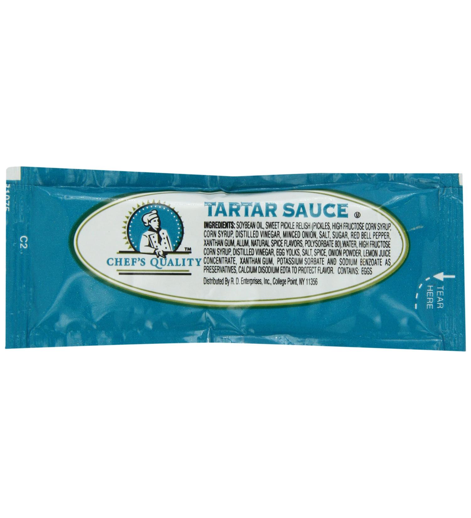 Chef's Quality Tartar Sauce 200 Count - Premium Condiment for Seafood Dishes - Buy Online on GoSupps.com